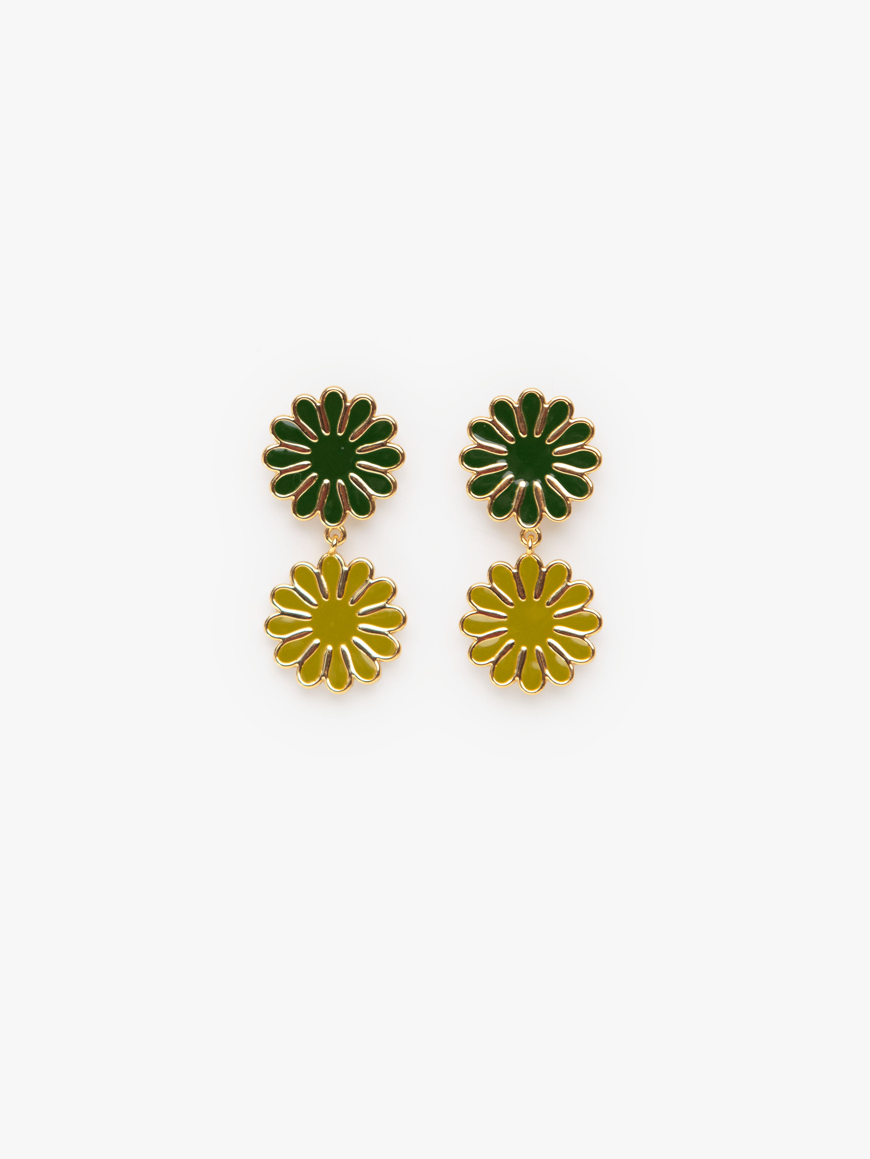 Short Spritz Earrings Moss - Lesley Evers - Accessories - accessory - pebble