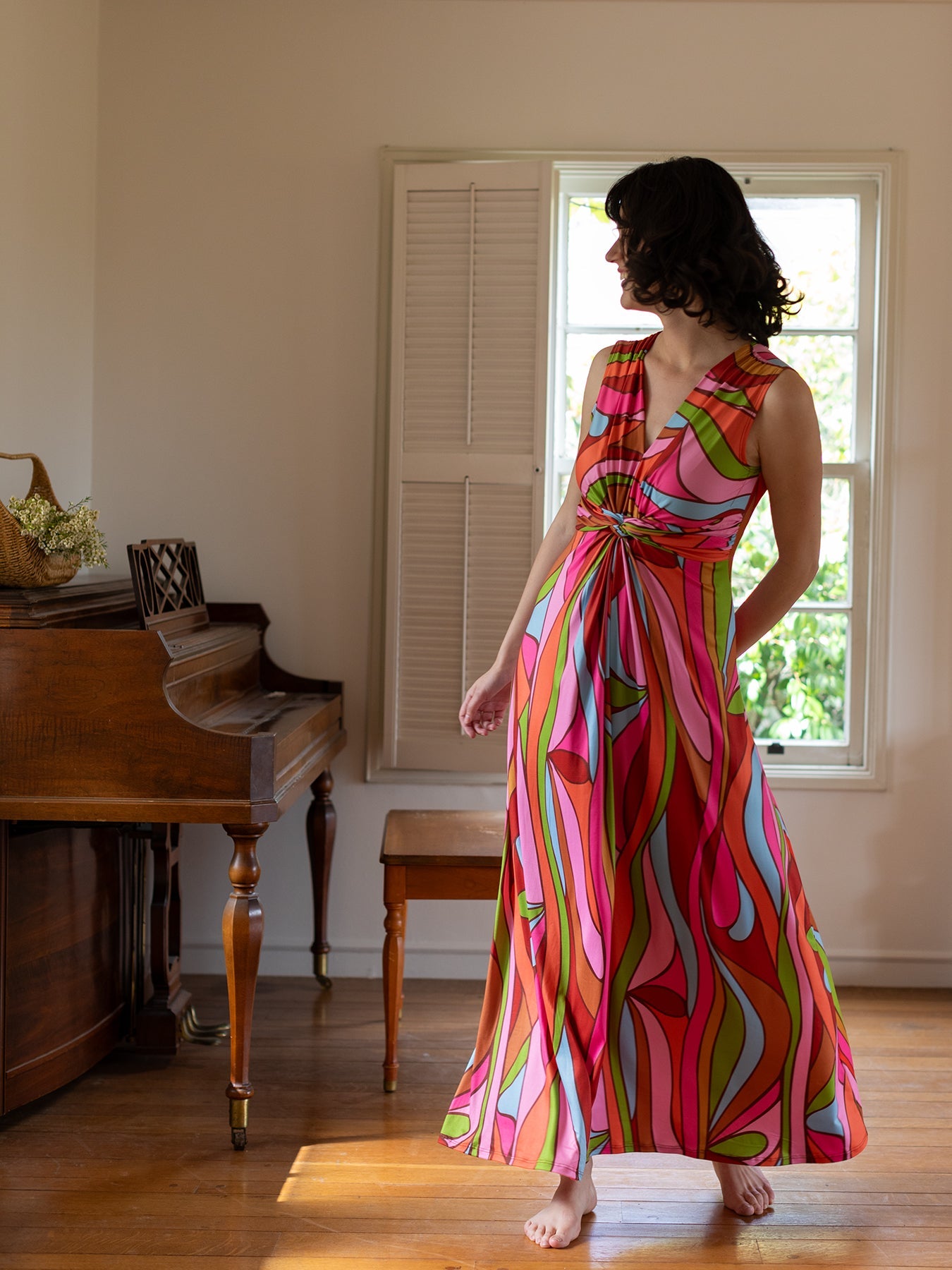 SIENNA maxi dress Jojo Burgundy - Lesley Evers - Dress - jojo - jojo burgundy