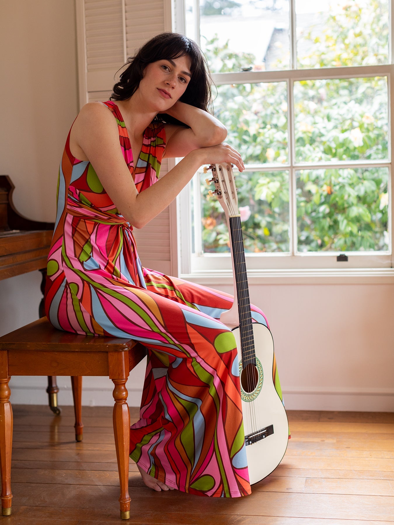 SIENNA maxi dress Jojo Burgundy - Lesley Evers - Dress - jojo - jojo burgundy