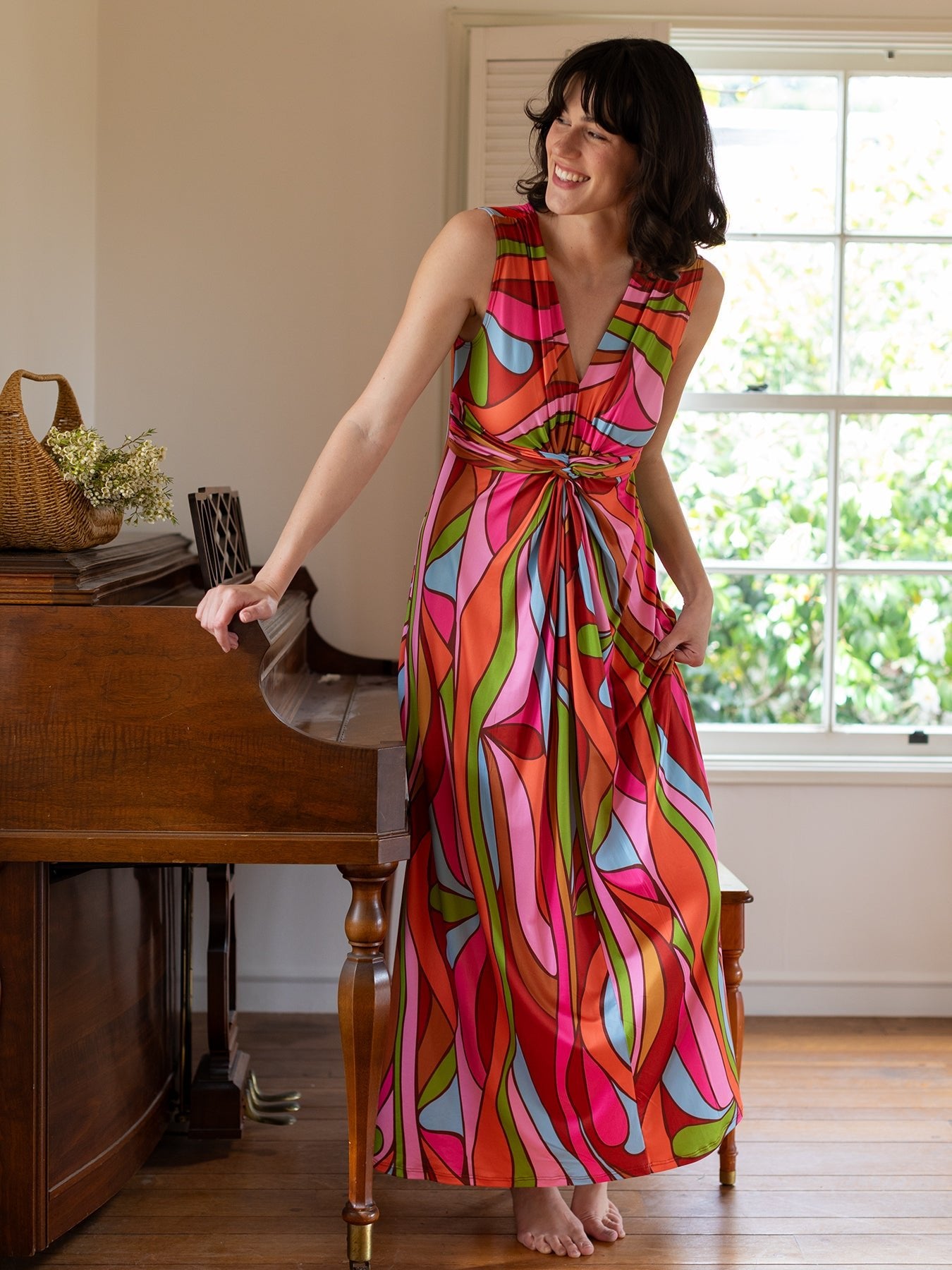 SIENNA maxi dress Jojo Burgundy - Lesley Evers - Dress - jojo - jojo burgundy