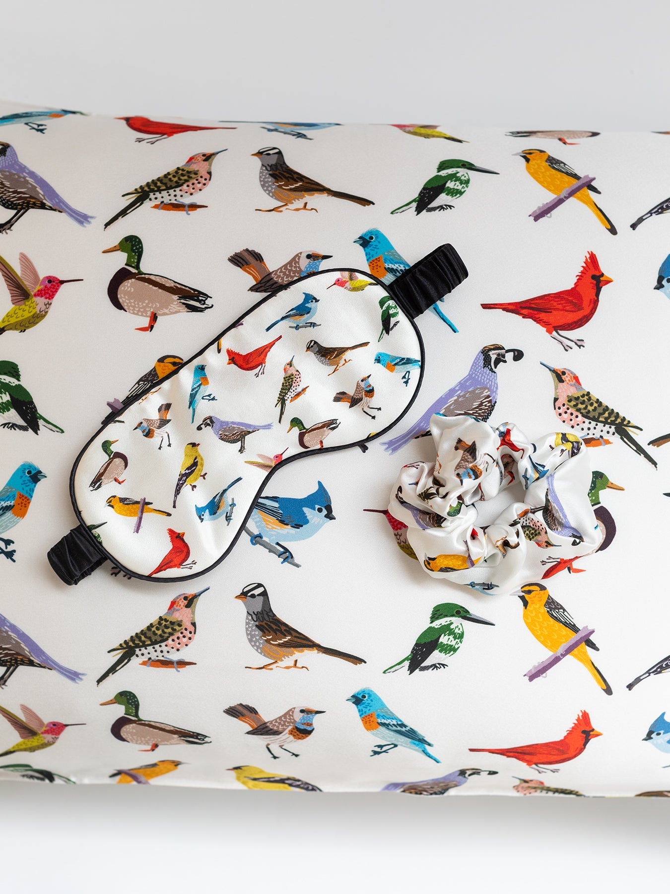 SILK SLEEP SET Birds - Lesley Evers - 23blueset - Accessories - accessory