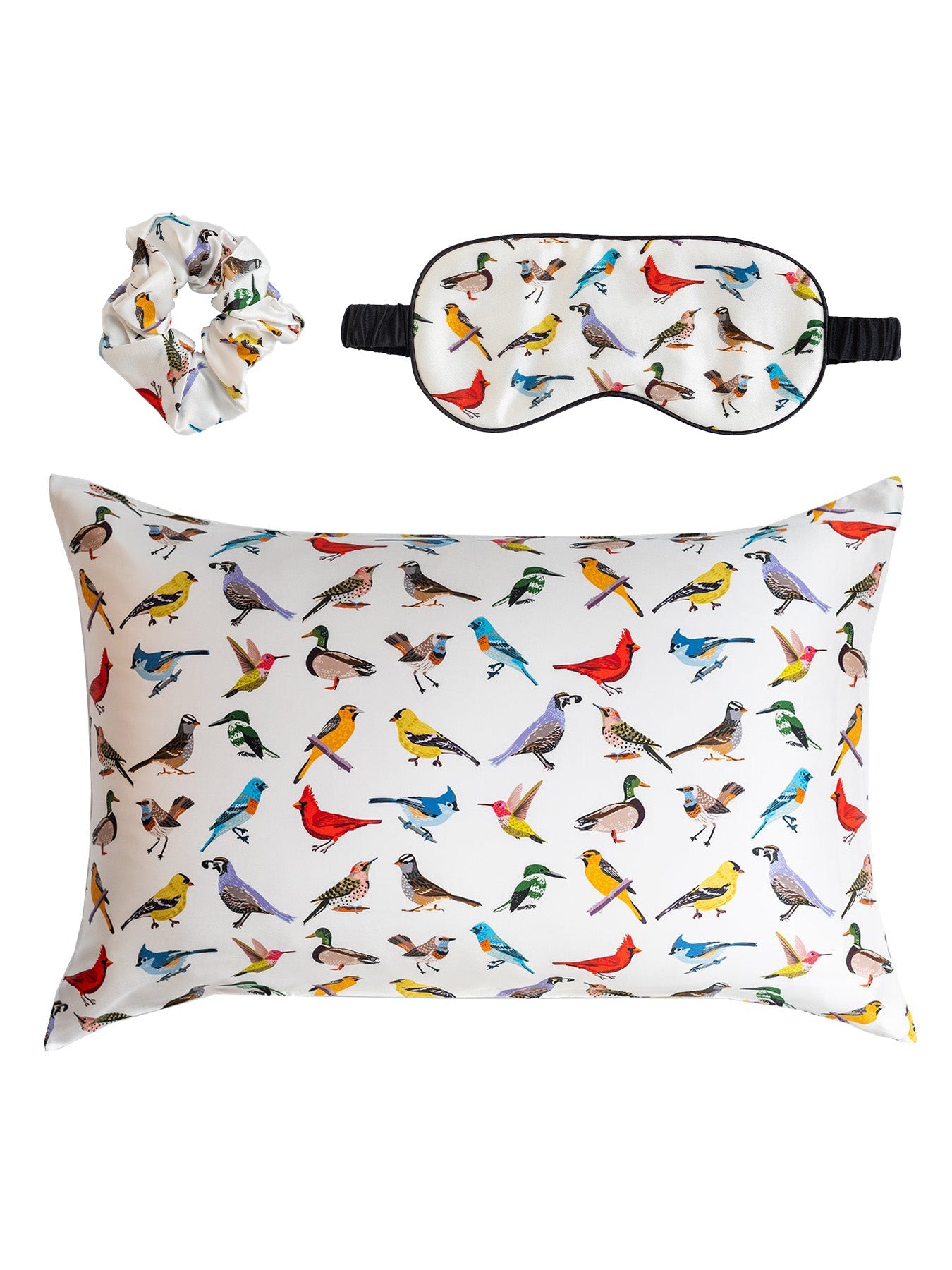 SILK SLEEP SET Birds - Lesley Evers - 23blueset - Accessories - accessory