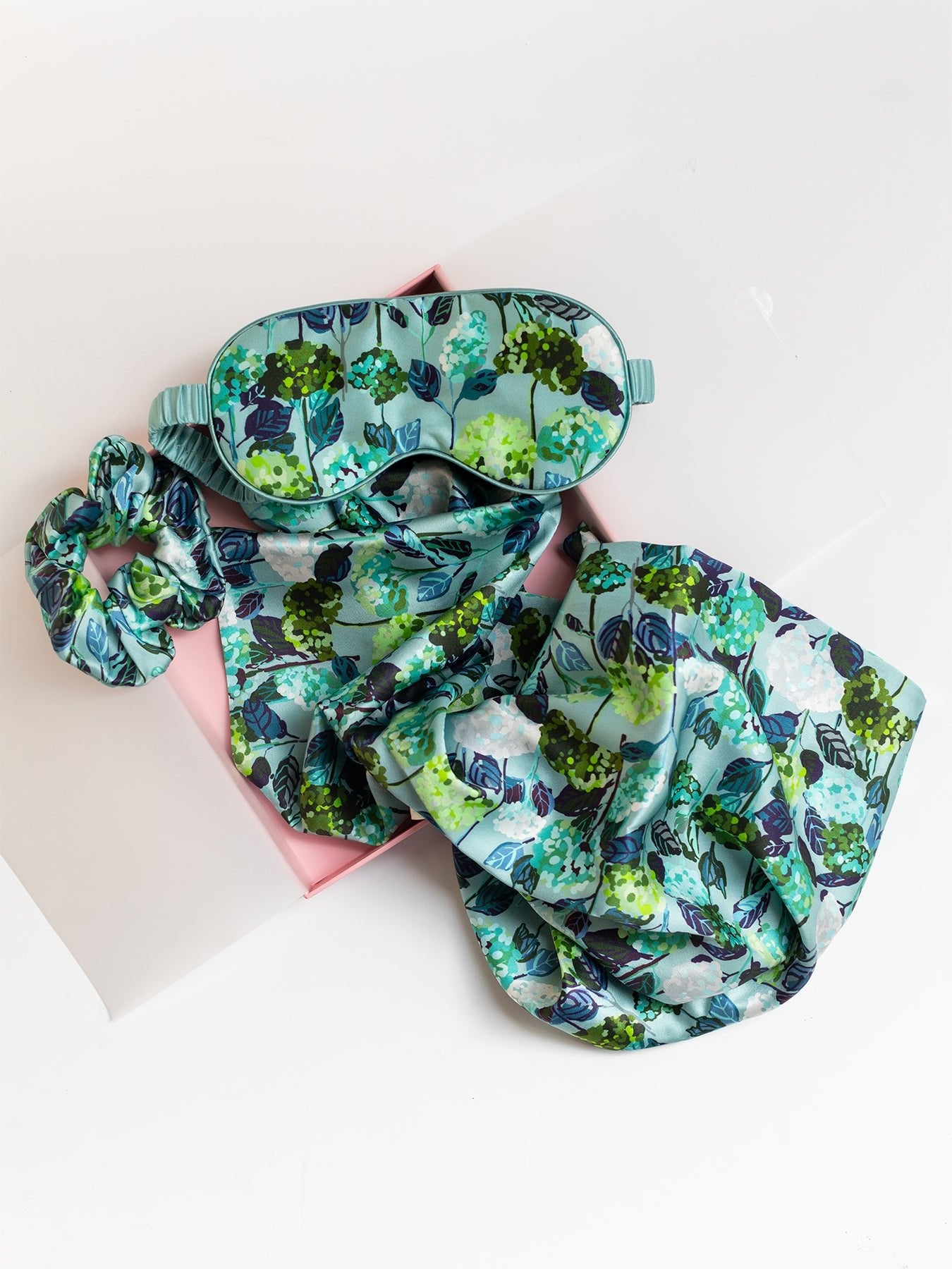 SILK SLEEP SET Hydrangea - Lesley Evers - 23blueset - Accessories - accessory