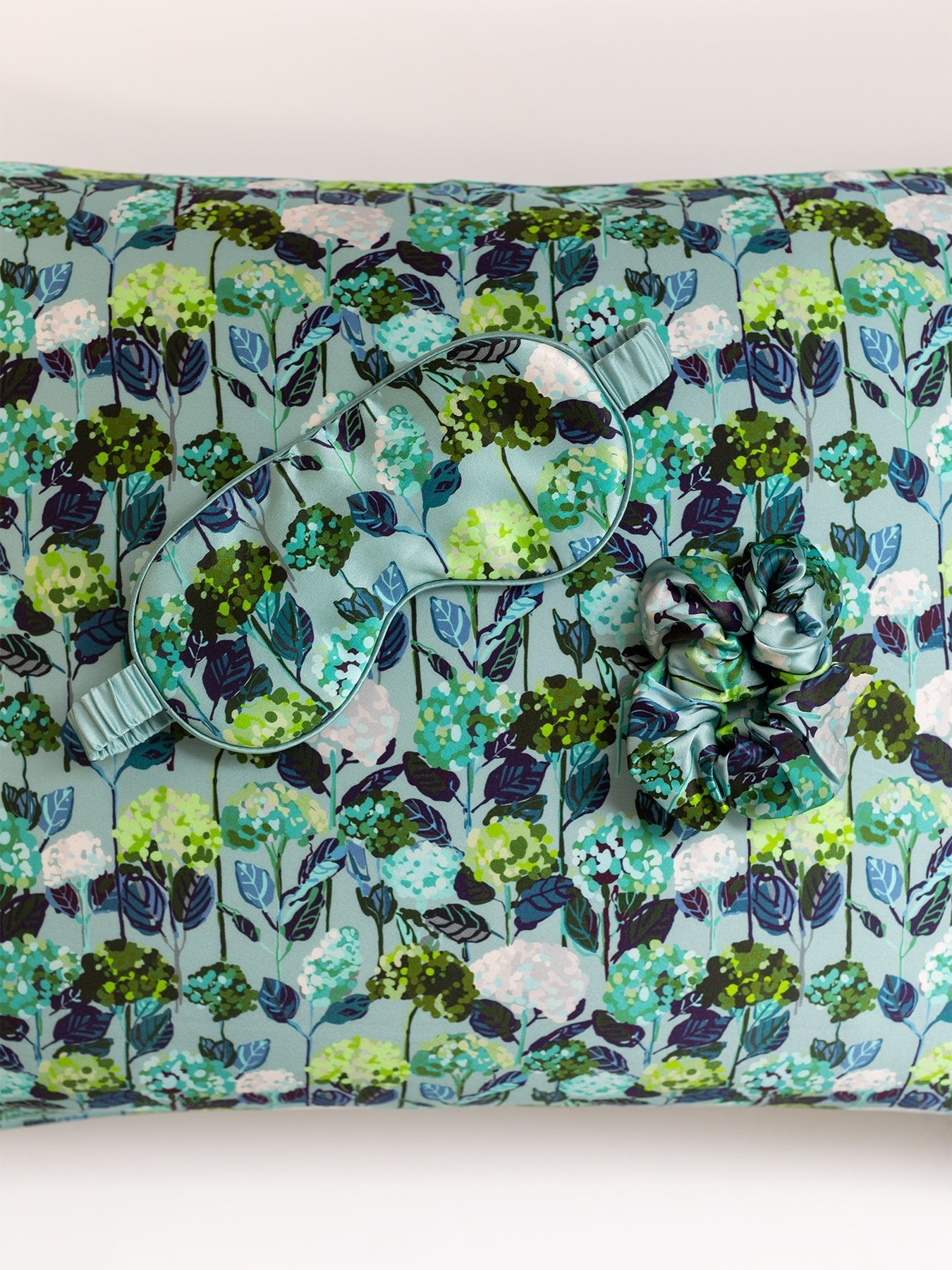 SILK SLEEP SET Hydrangea - Lesley Evers - 23blueset - Accessories - accessory