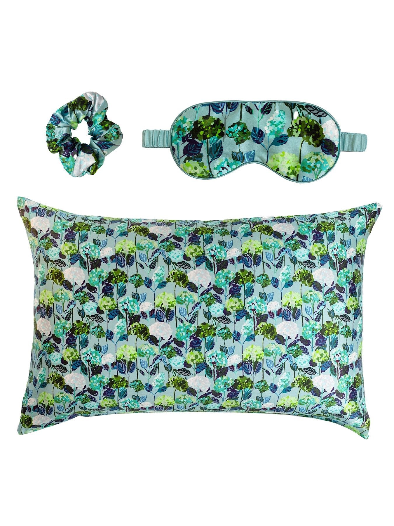 SILK SLEEP SET Hydrangea - Lesley Evers - 23blueset - Accessories - accessory