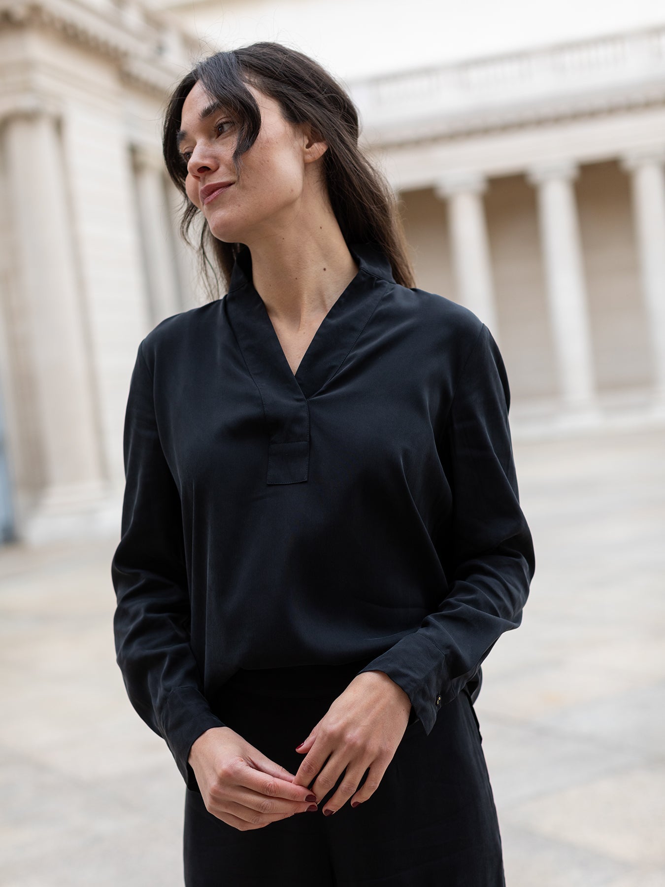 SIMONE blouse Black - Lesley Evers -