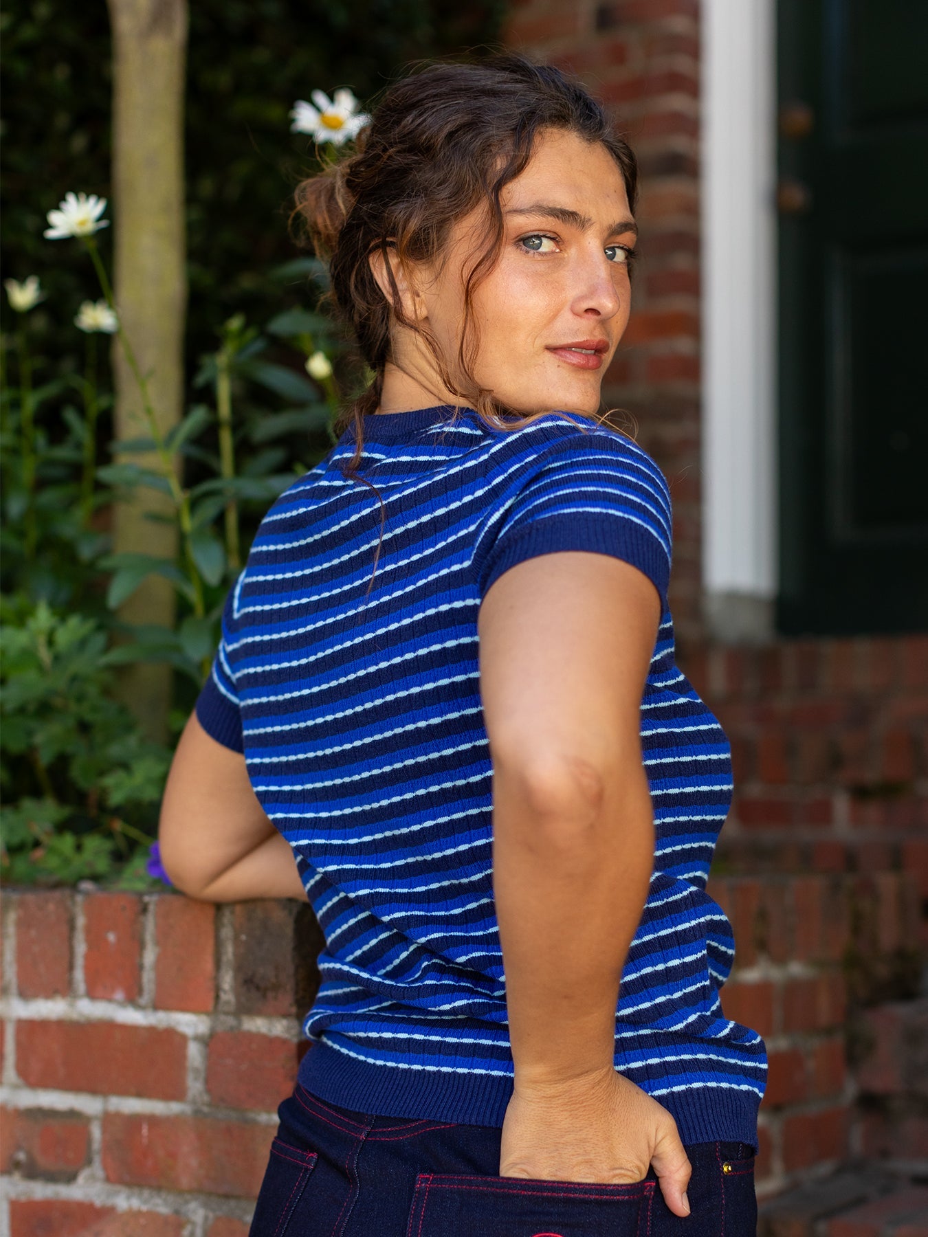 SKYLAR knit top Blue - Lesley Evers - knit - knitwear - Shop