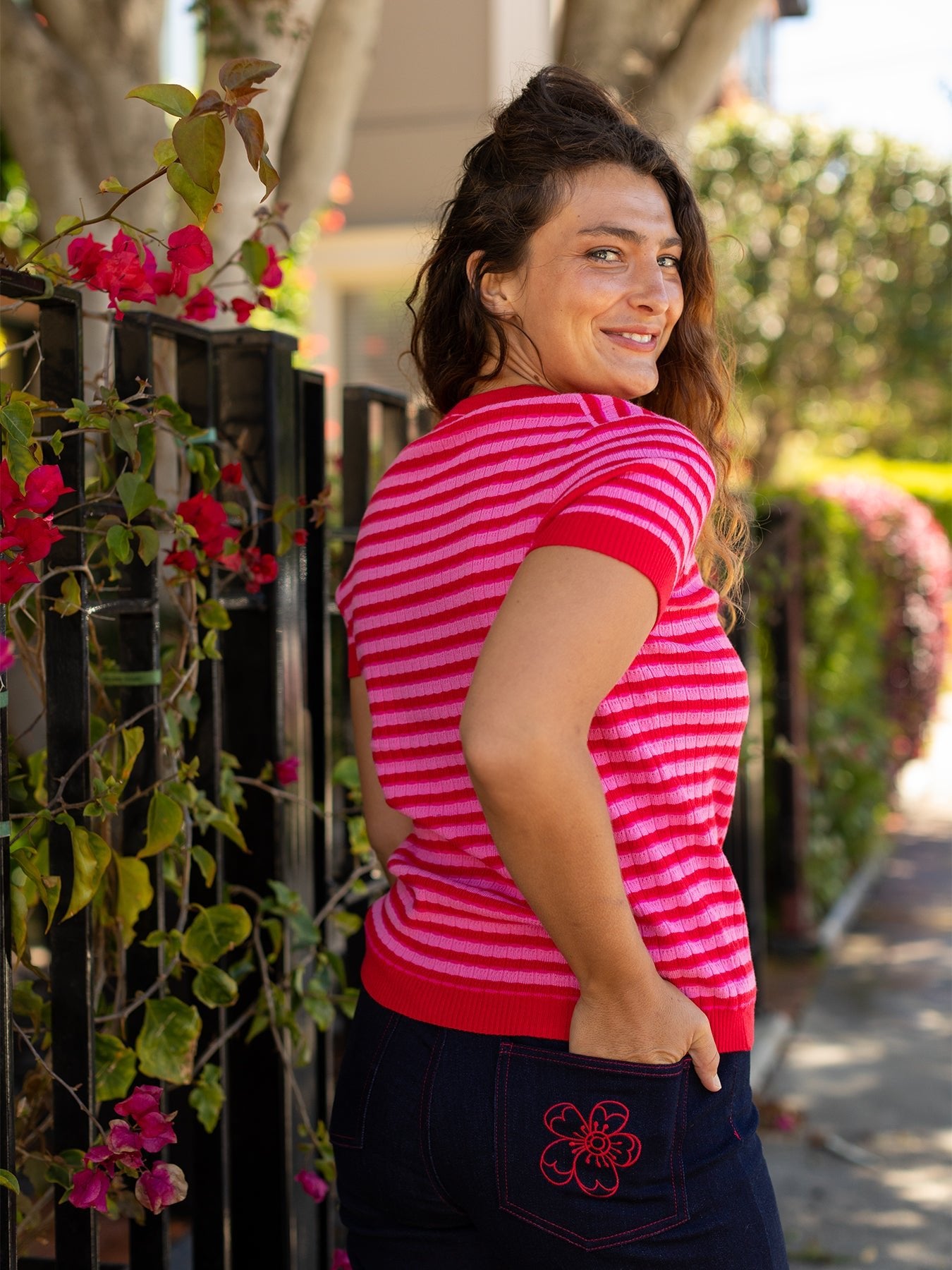 SKYLAR knit top Pink - Lesley Evers - knit - knitwear - Shop