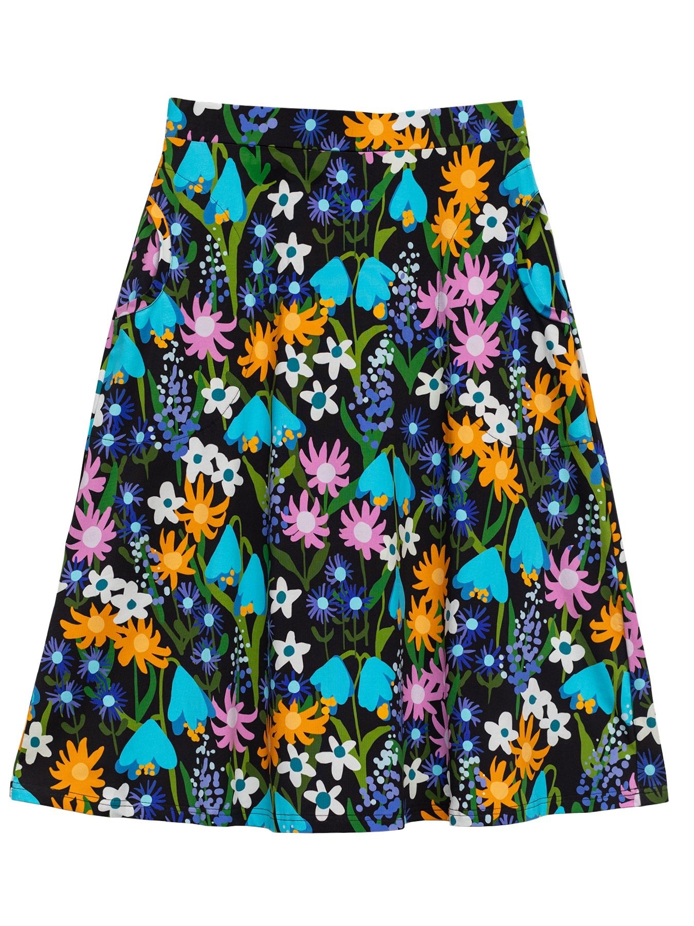 SLOAN skirt Wildflowers Blue - Lesley Evers - Best Seller - Bottoms - Shop