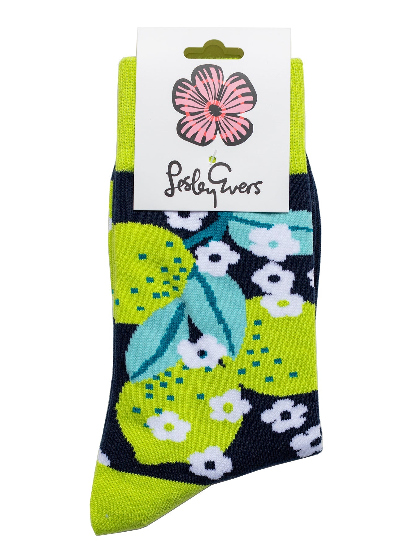 SOCKS Limes - Lesley Evers - 23 - HG100 - W3 - 23pinkrobeset - colorful socks