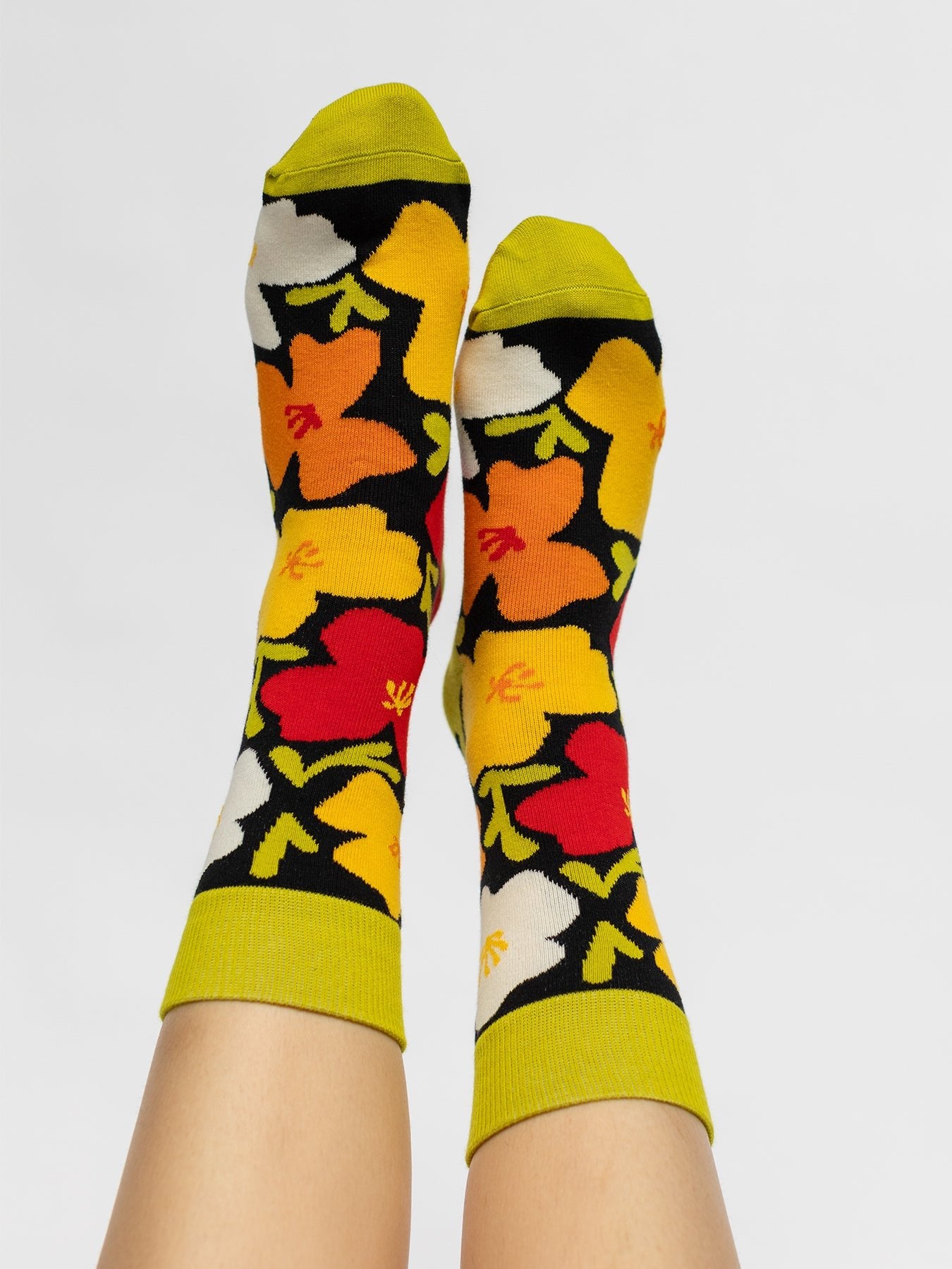 SOCKS Poppies - Lesley Evers - 23 - HG100 - W3 - 23pinkrobeset - colorful socks