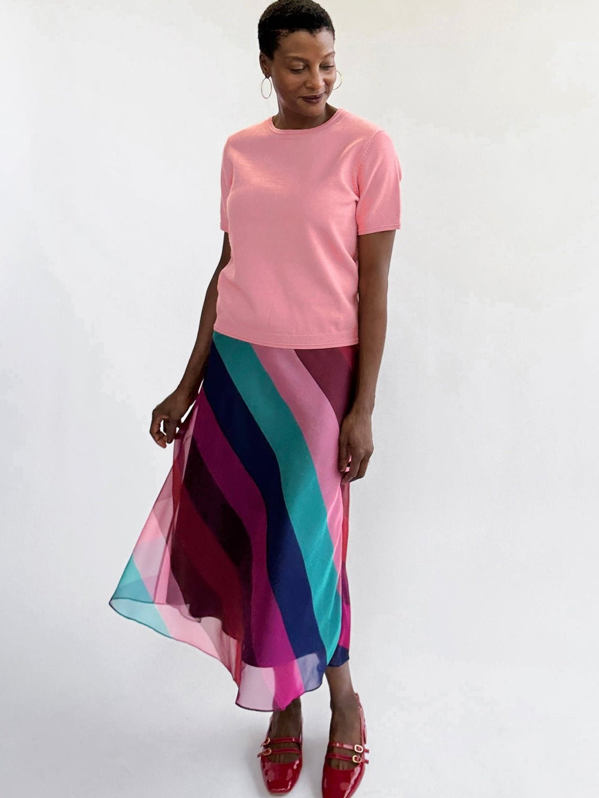 SOPHIE skirt Jewel Stripe – Lesley Evers