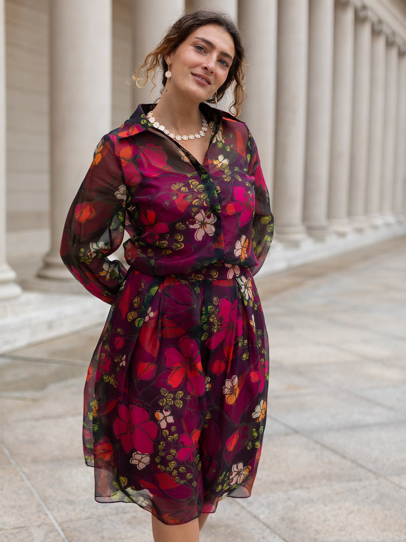 Spritz Necklace and Earrings Set Ivory - Lesley Evers - Accessories - accessory - pebble