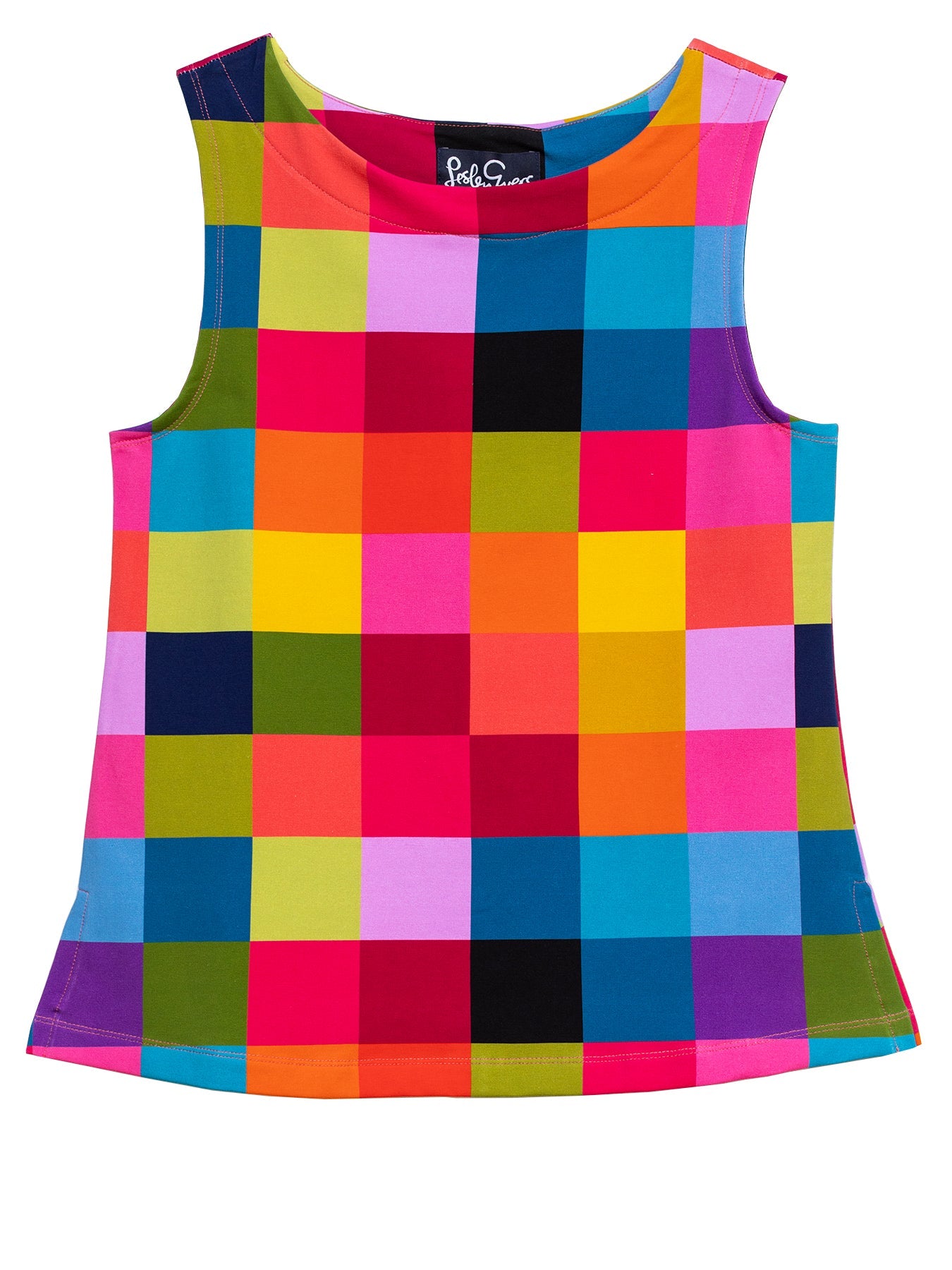 STELLA top Plaid Multi - Lesley Evers - Best Seller - jubilee - New Arrivals