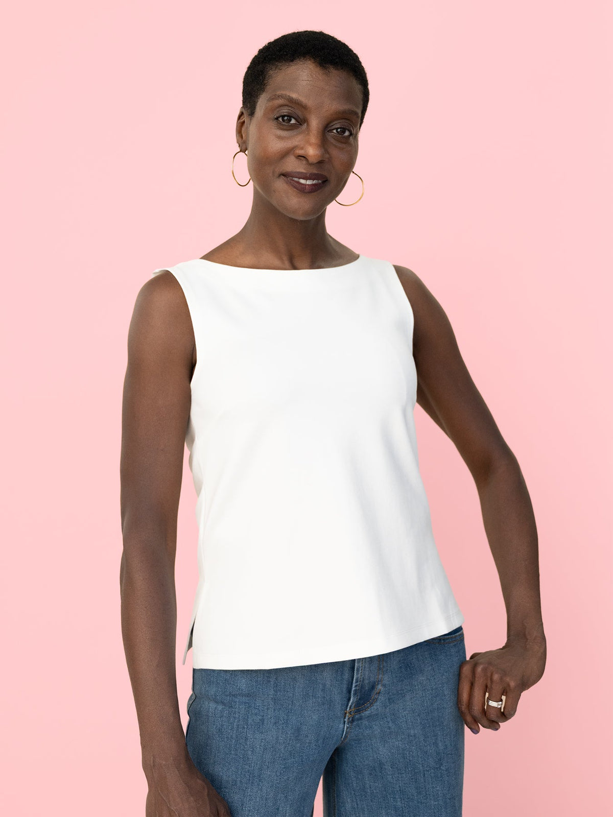 STELLA top White - Lesley Evers-shell-Shop-Shop/All Products