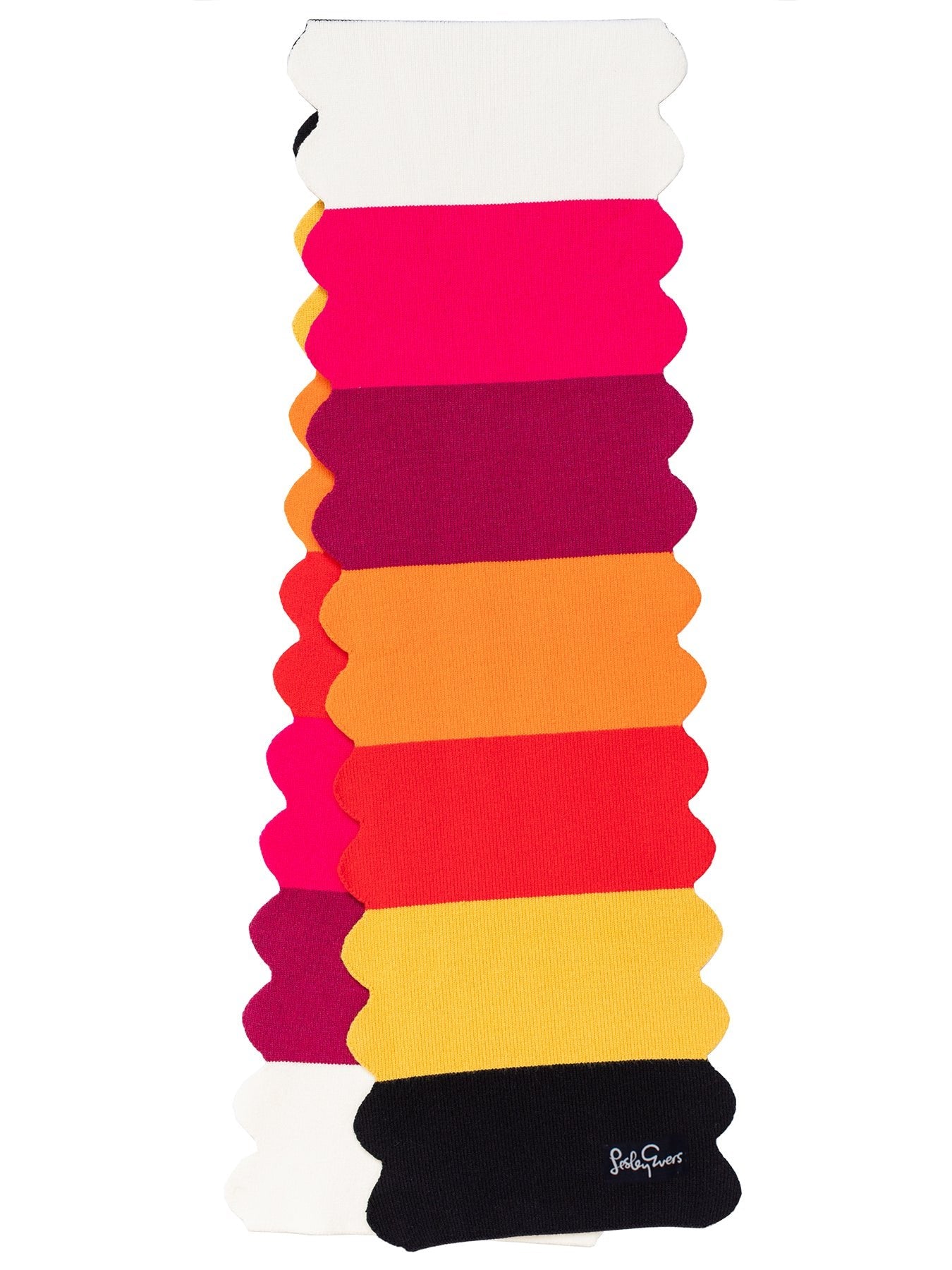 STEVIE scarf Sunset Stripe - Lesley Evers - Accessories - scallop - scallops