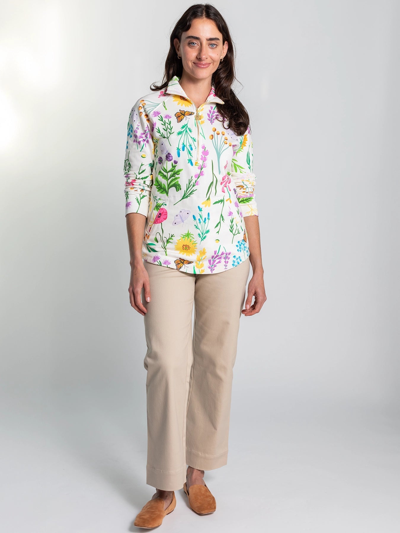 SYDNEY pullover Prairie Posy - Lesley Evers - new - pickleball collection - Shop