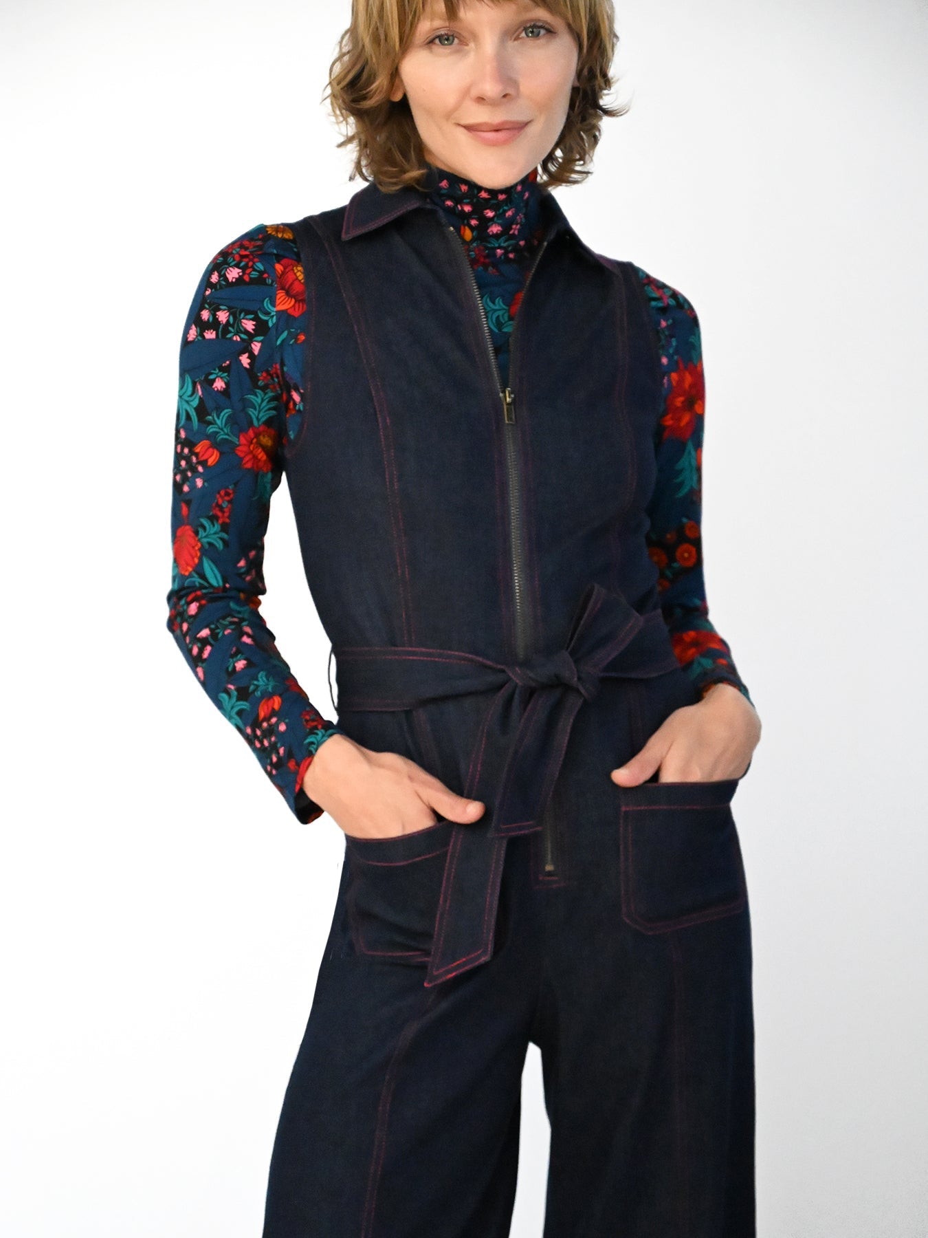 TABITHA jumpsuit Denim - Lesley Evers-Best Seller-Bottoms-jump suit