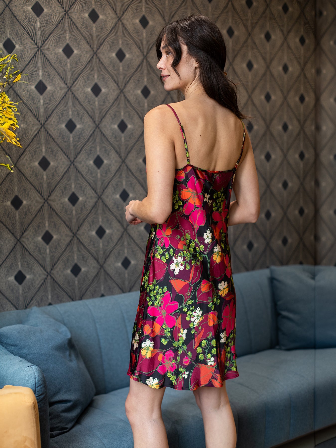 TALIA dress Plum Blossom - Lesley Evers - Dress - Shop - Shop/All Products