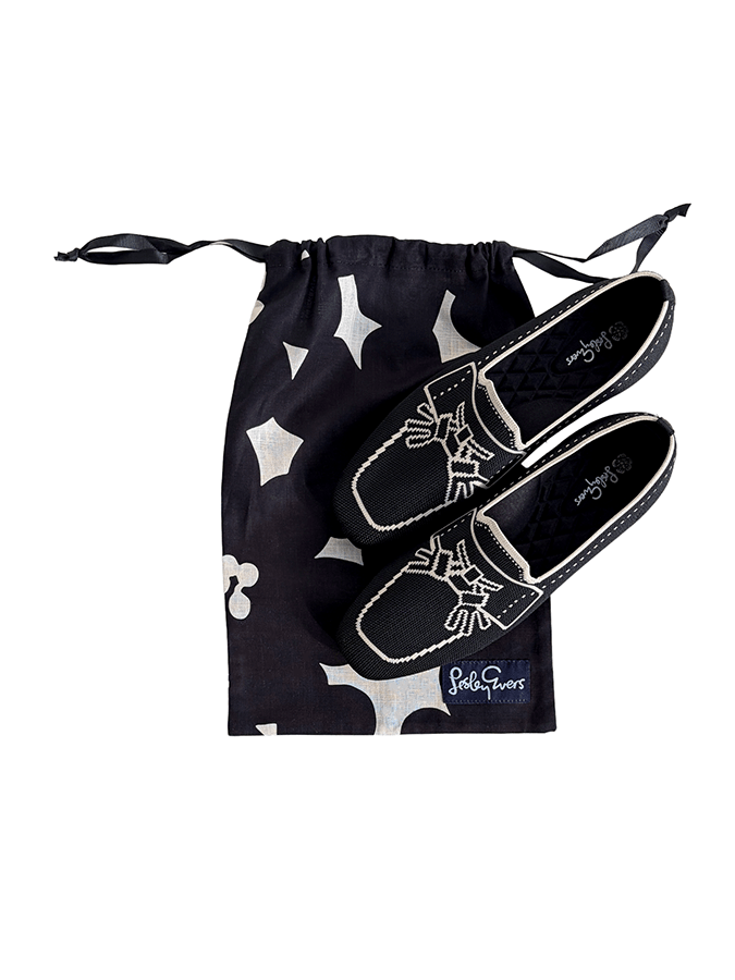 TASSEL LOAFER Black - Lesley Evers - knit shoe - loafer - shoe