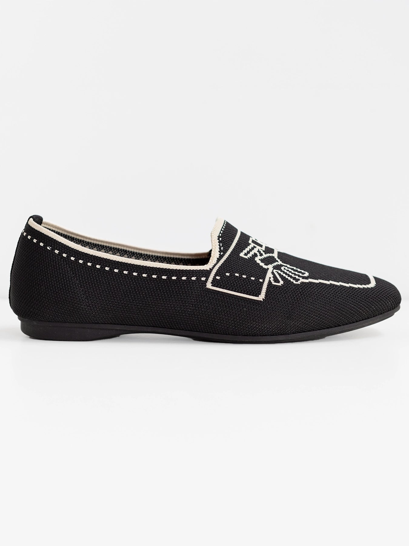 TASSEL LOAFER Black - Lesley Evers - knit shoe - loafer - shoe
