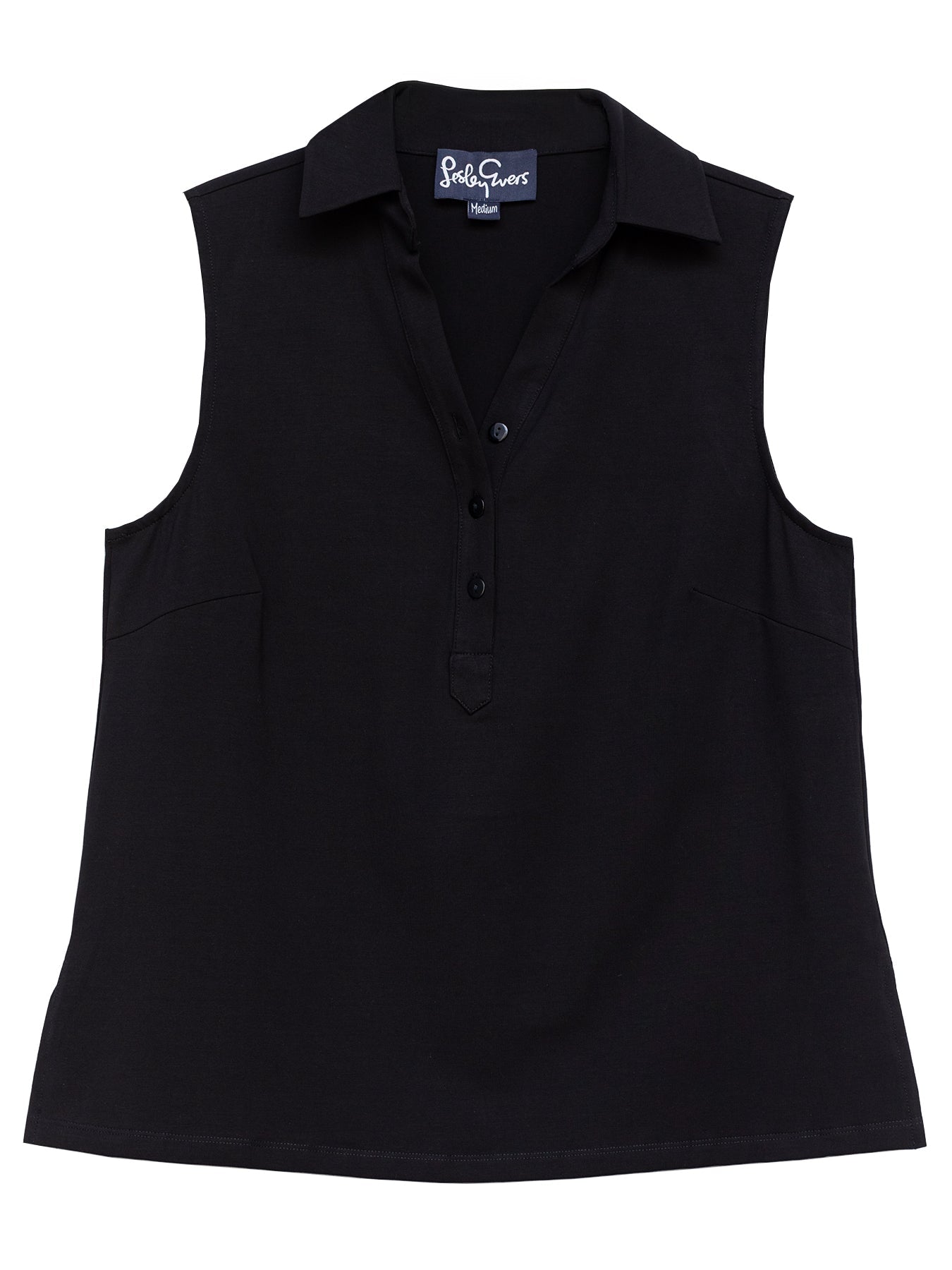 TESSA top Black - Lesley Evers - Button Top - clothing - colorful