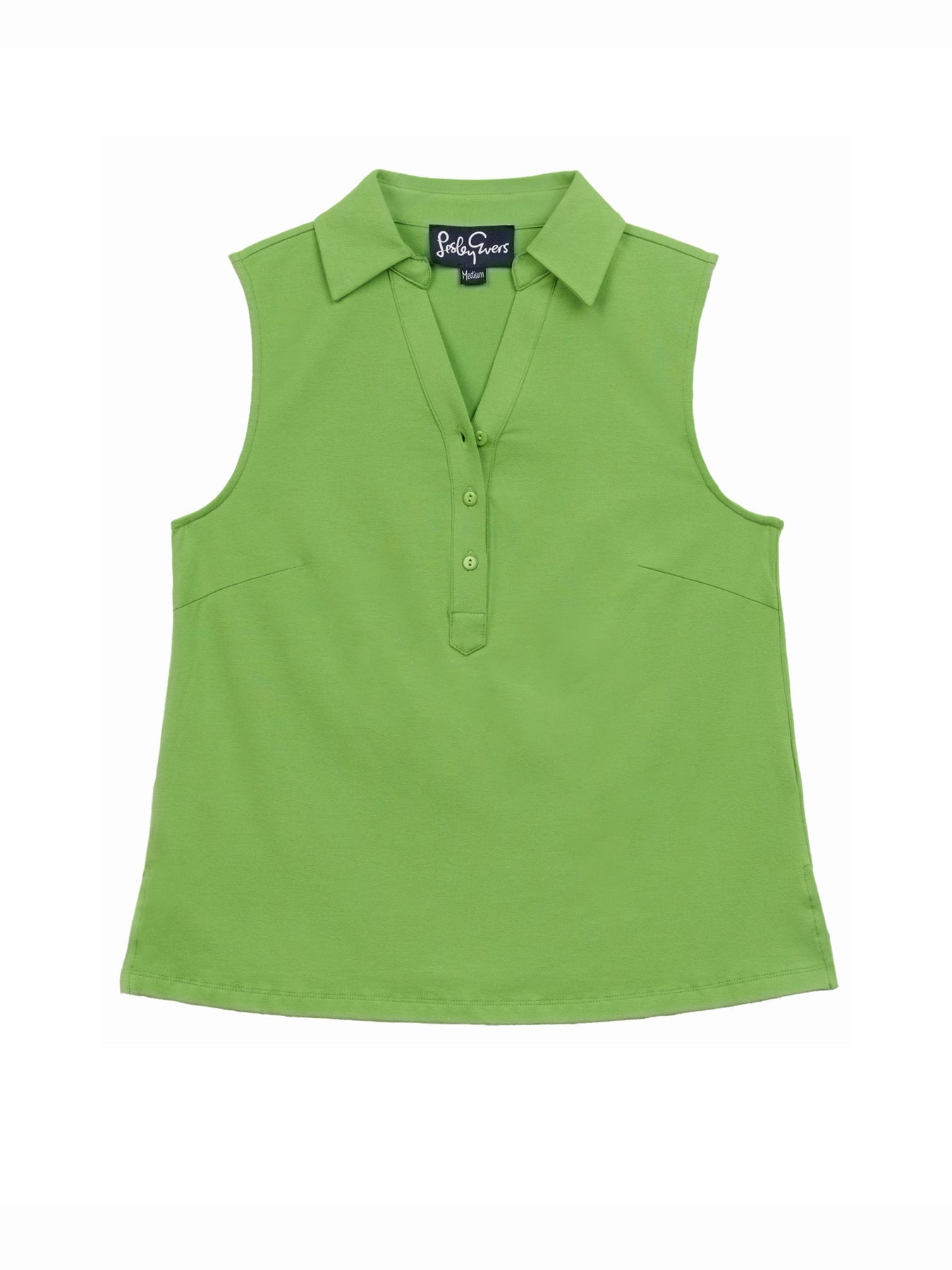 TESSA top Green - Lesley Evers - Button Top - clothing - colorful