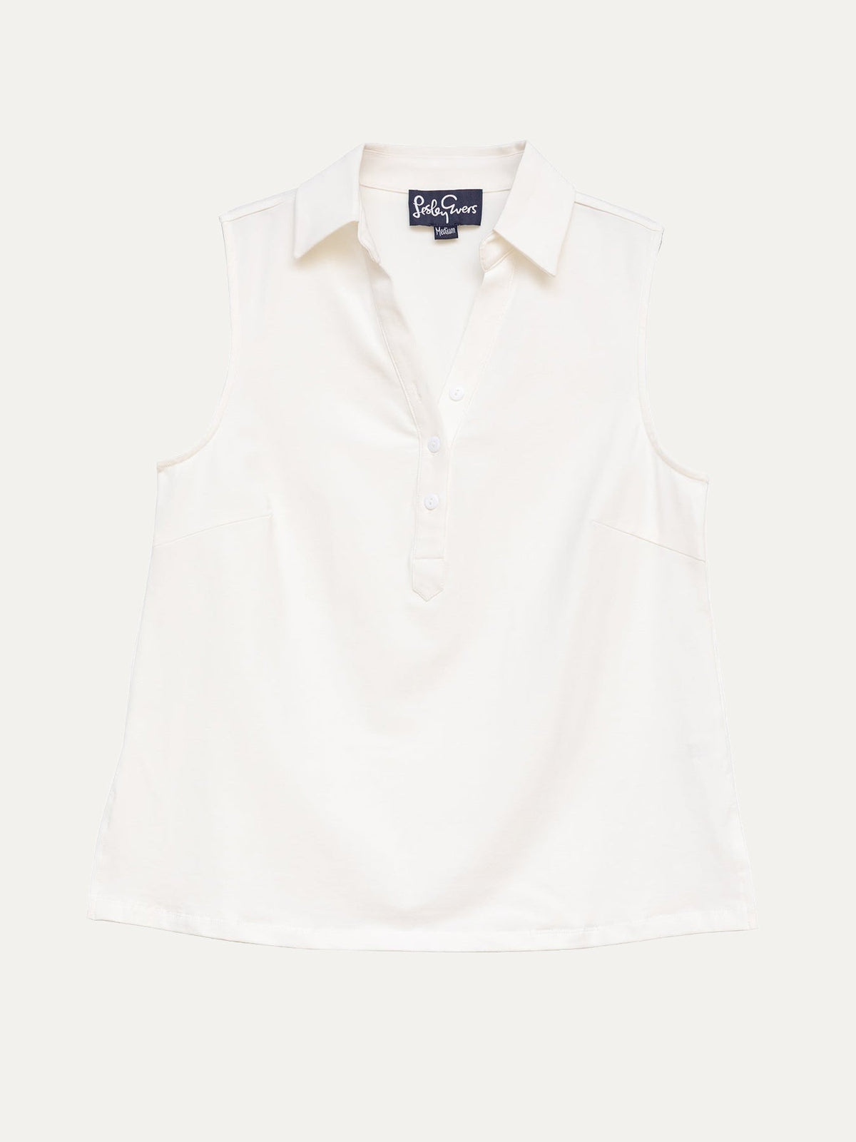 TESSA top White - Lesley Evers-Button Top-clothing-colorful