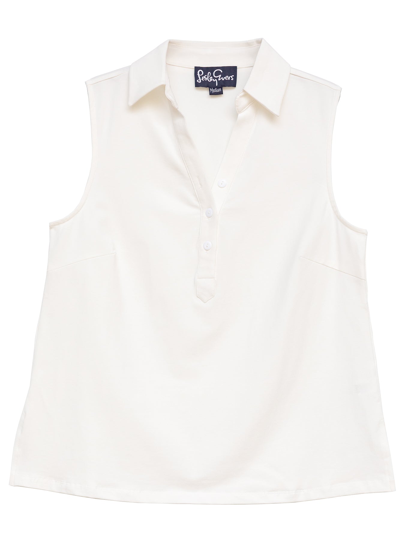 TESSA top White - Lesley Evers - Button Top - clothing - colorful