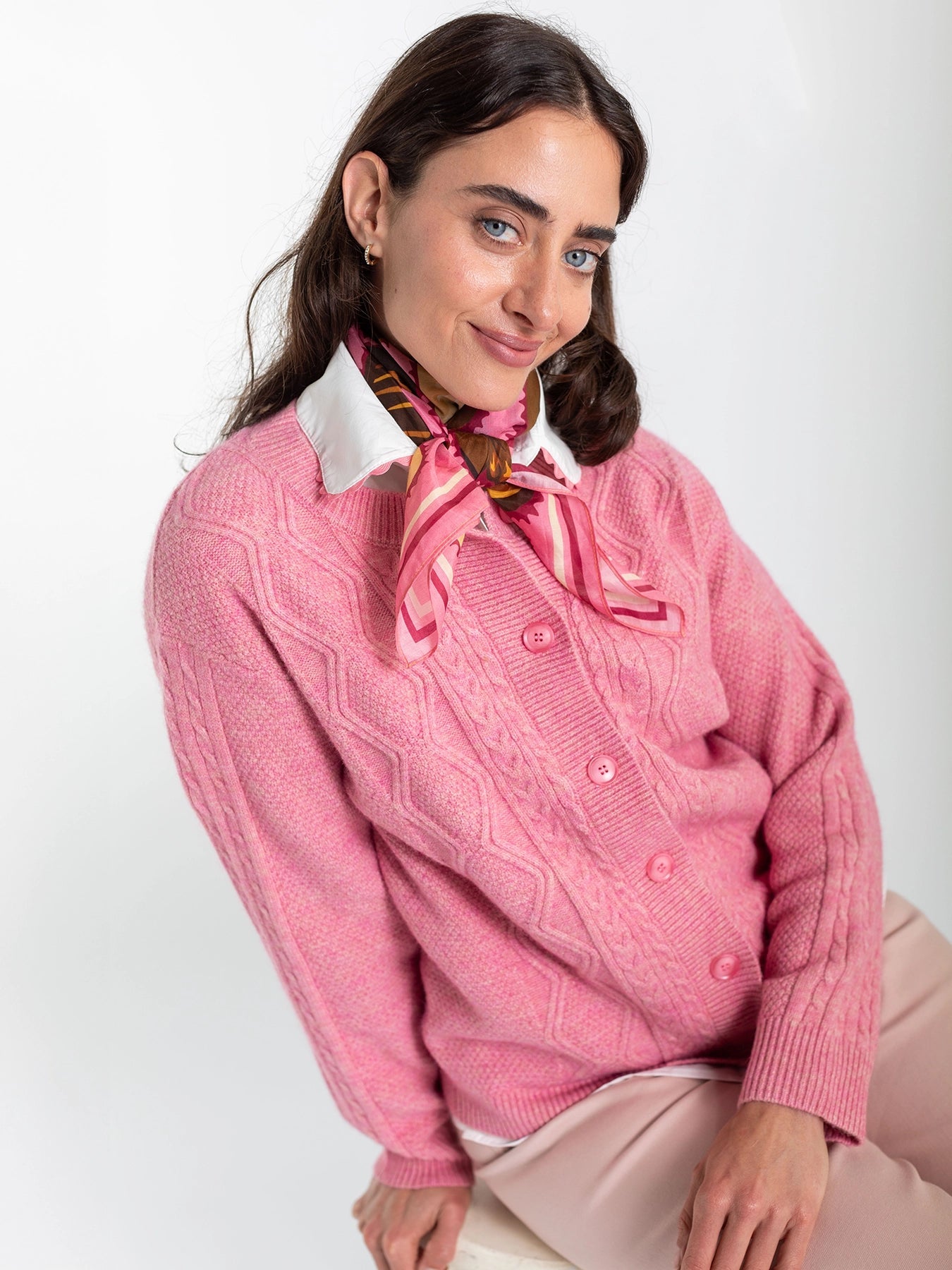 THEA scarf Box of Chocolates - Lesley Evers - Accessories - cotton silk - gifts under $75