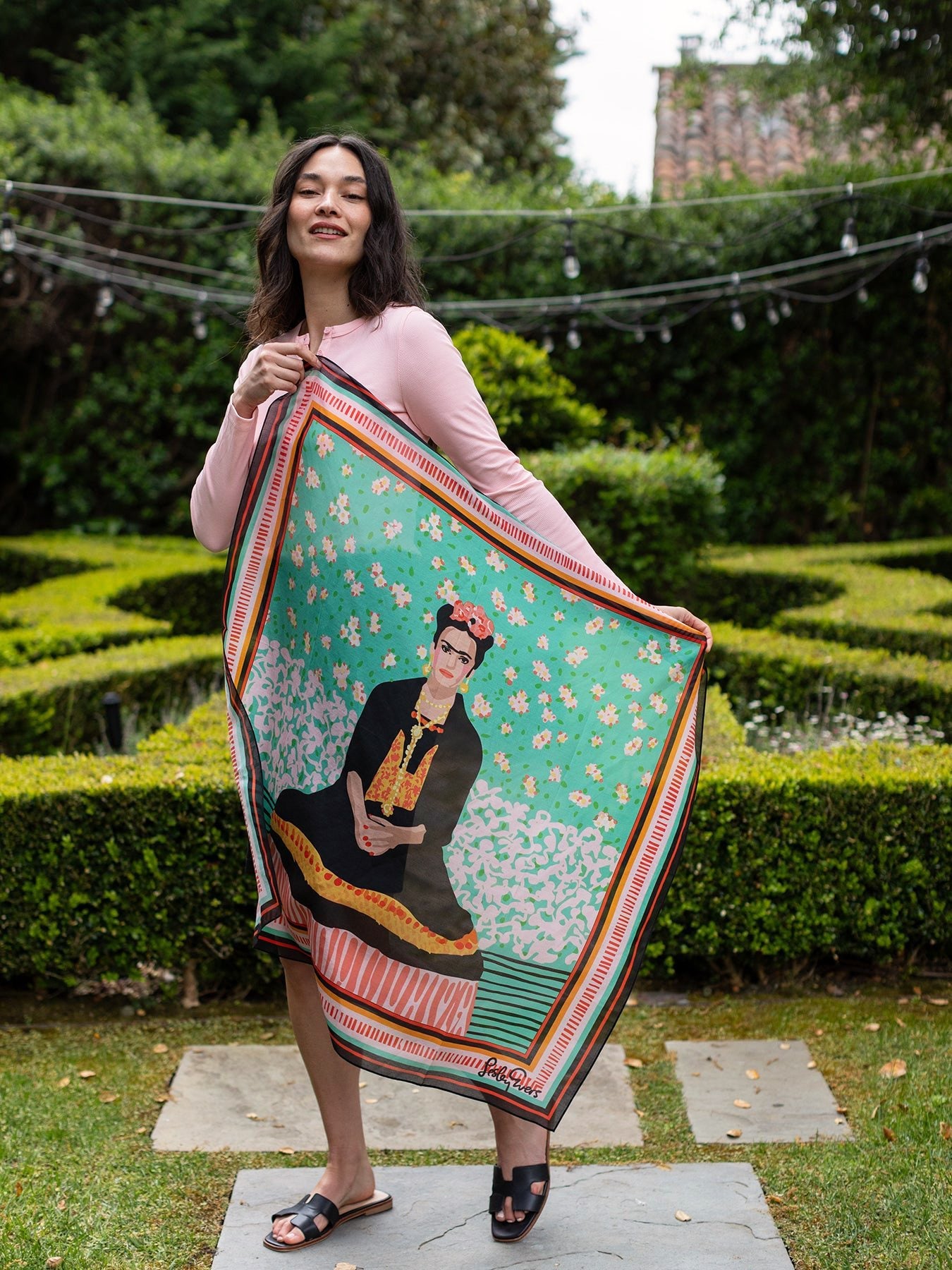 THEA scarf Frida - Lesley Evers - Accessories - cotton silk - gifts under $75