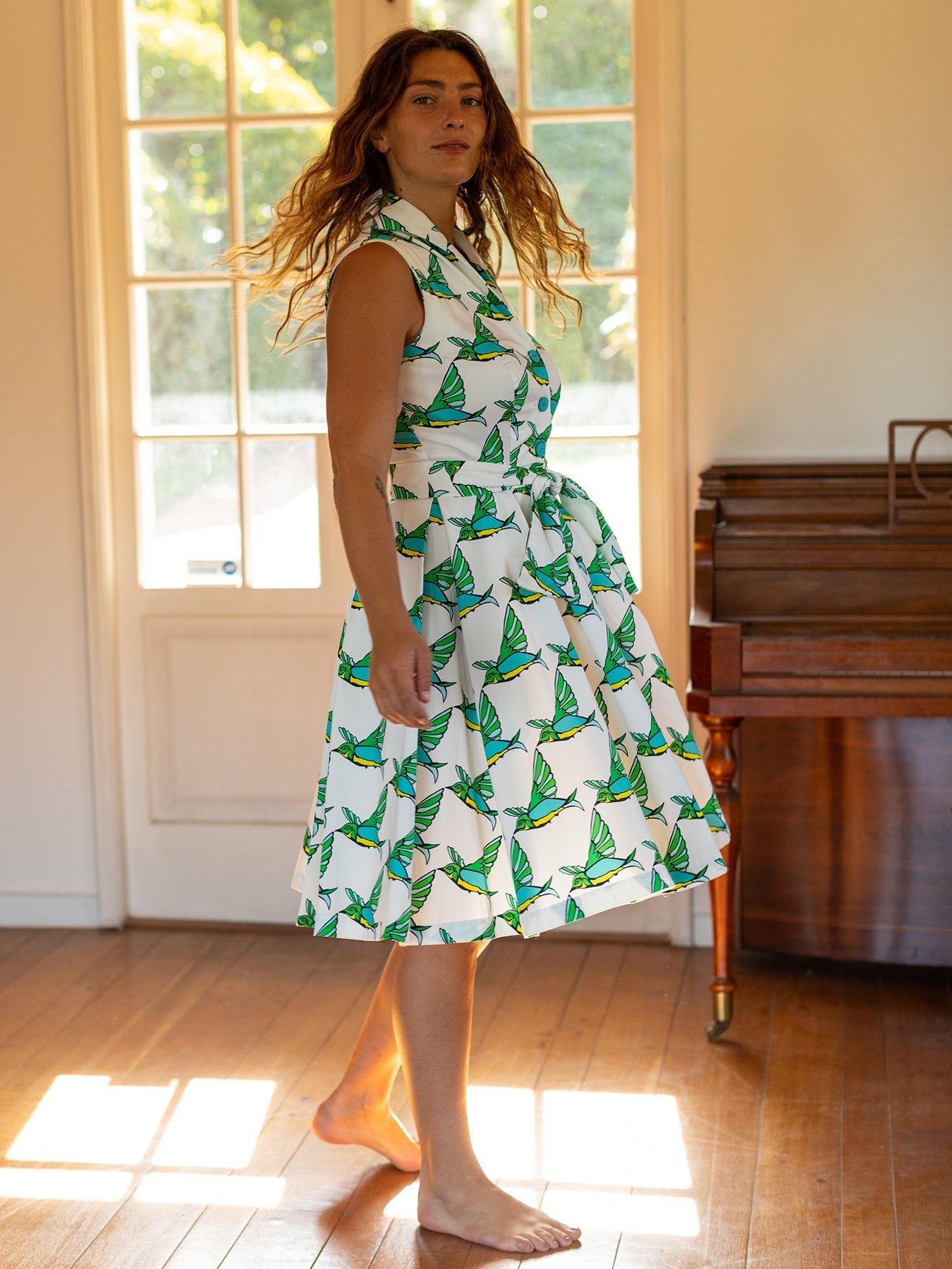 TILDA dress Geo Birds - Lesley Evers - birds and butterflies - Dress - sale