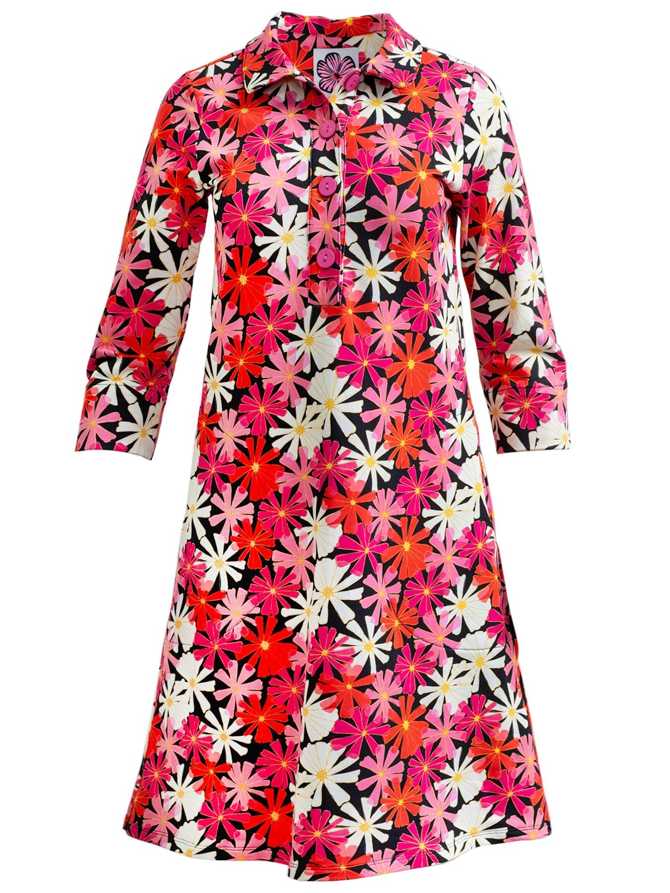 TIPPI dress Asters Pink - Lesley Evers - Dress - new - Shop