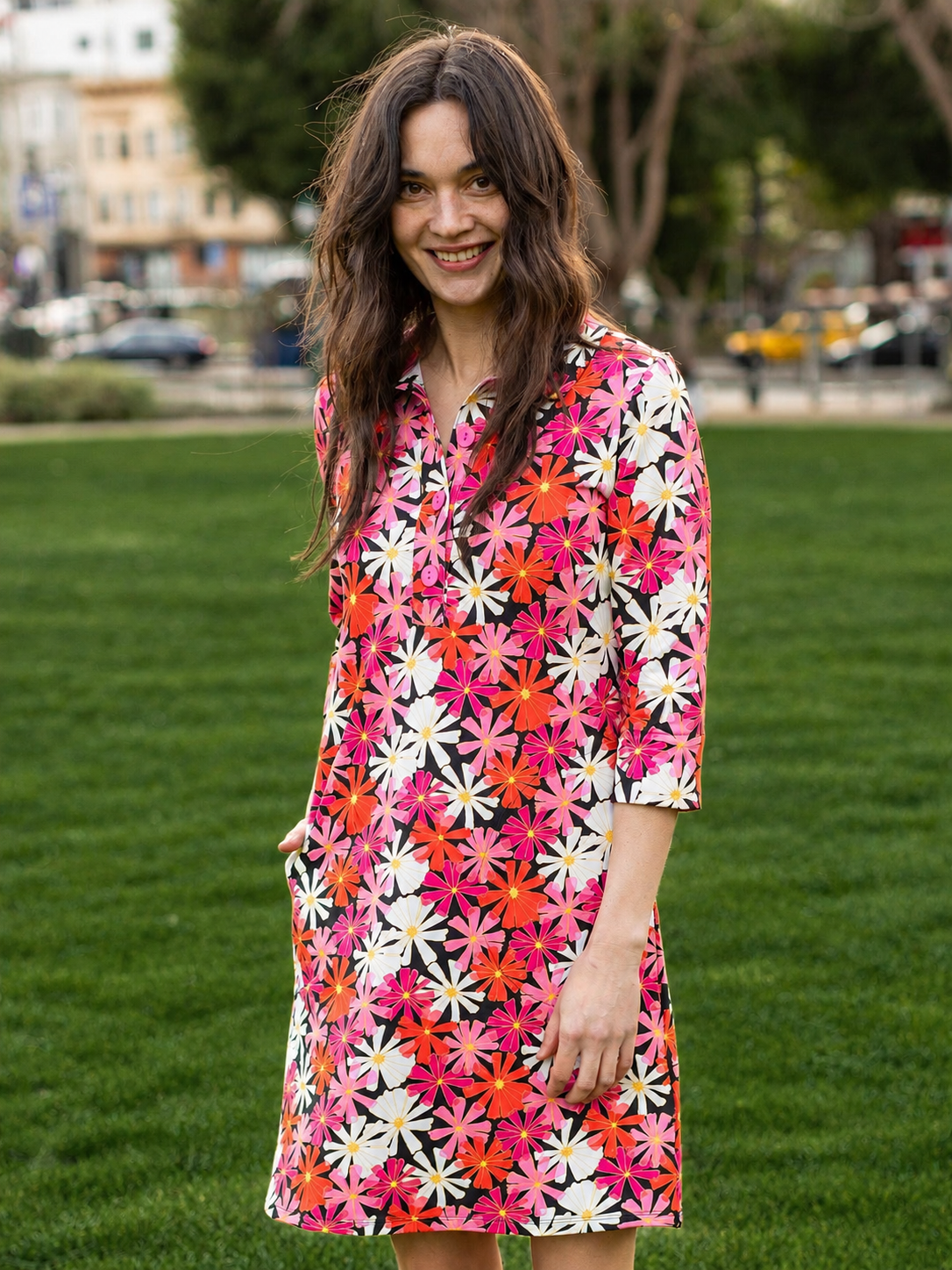 TIPPI dress Asters Pink - Lesley Evers - Dress - new - Shop