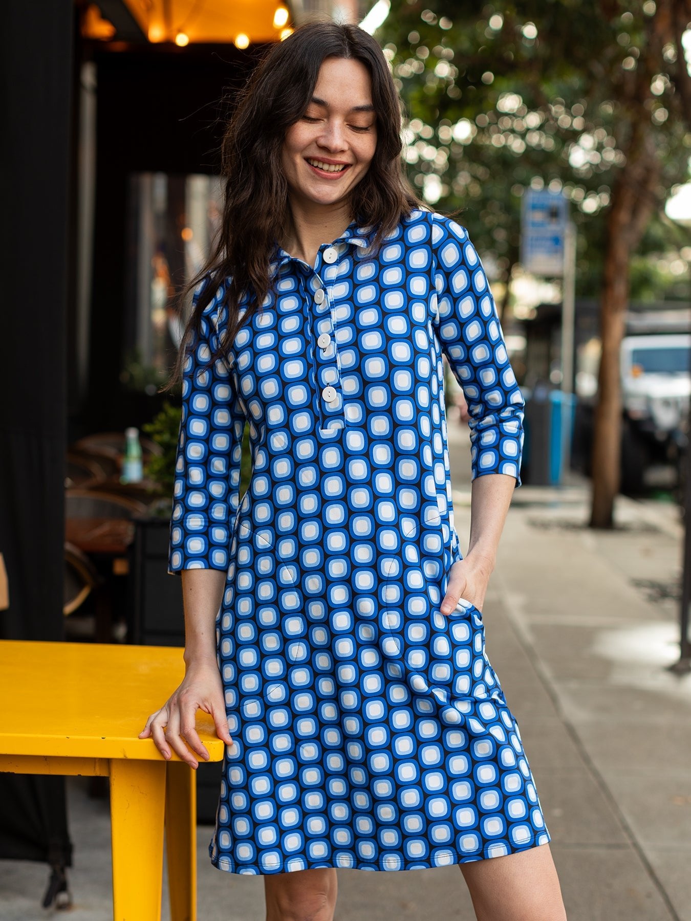 TIPPI dress Dots Blue - Lesley Evers - Dress - new - Shop