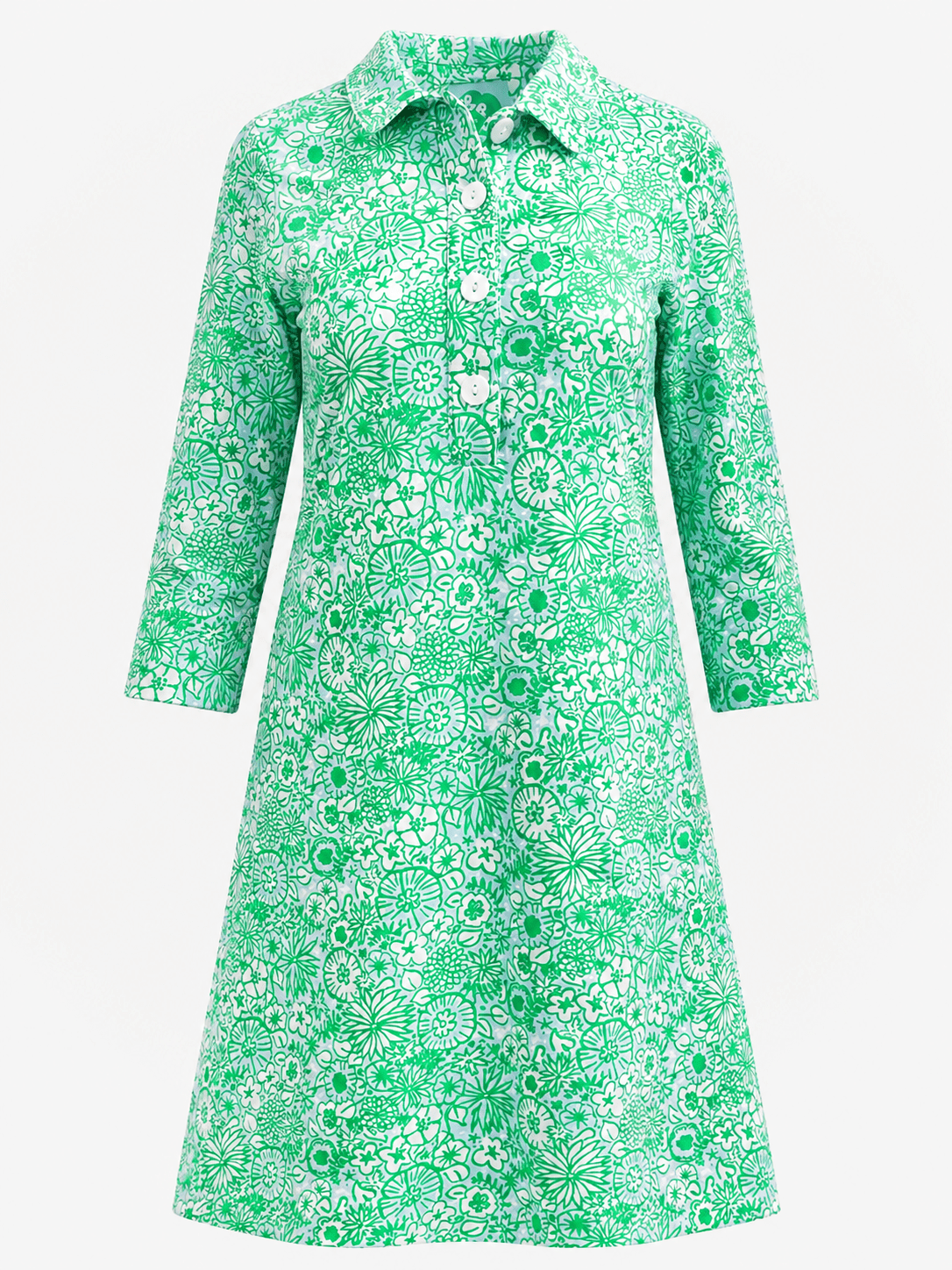 TIPPI dress Flower Patch Green - Lesley Evers - Dress - new - Shop