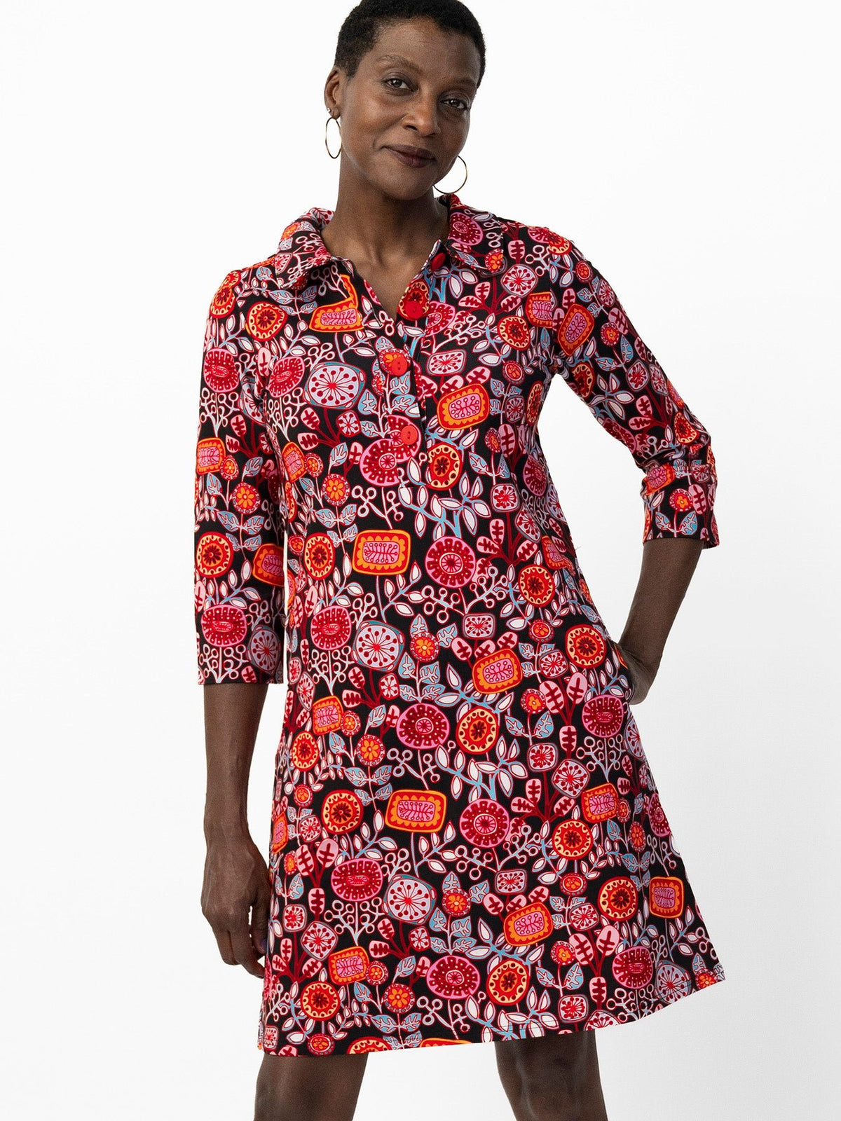 TIPPI dress Petal Pop Red - Lesley Evers-Dress-new-Shop