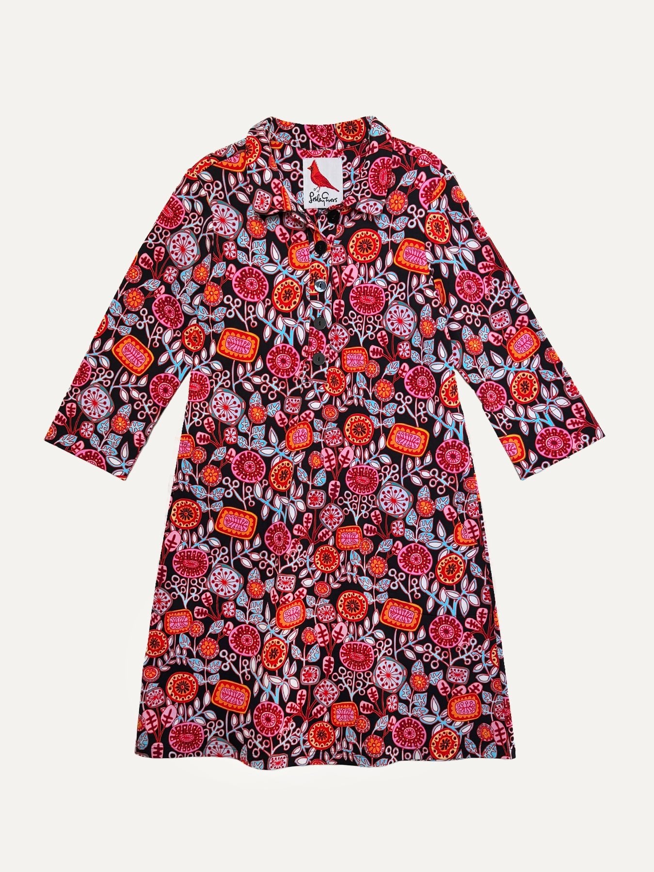 TIPPI dress Petal Pop Red - Lesley Evers-Dress-new-Shop