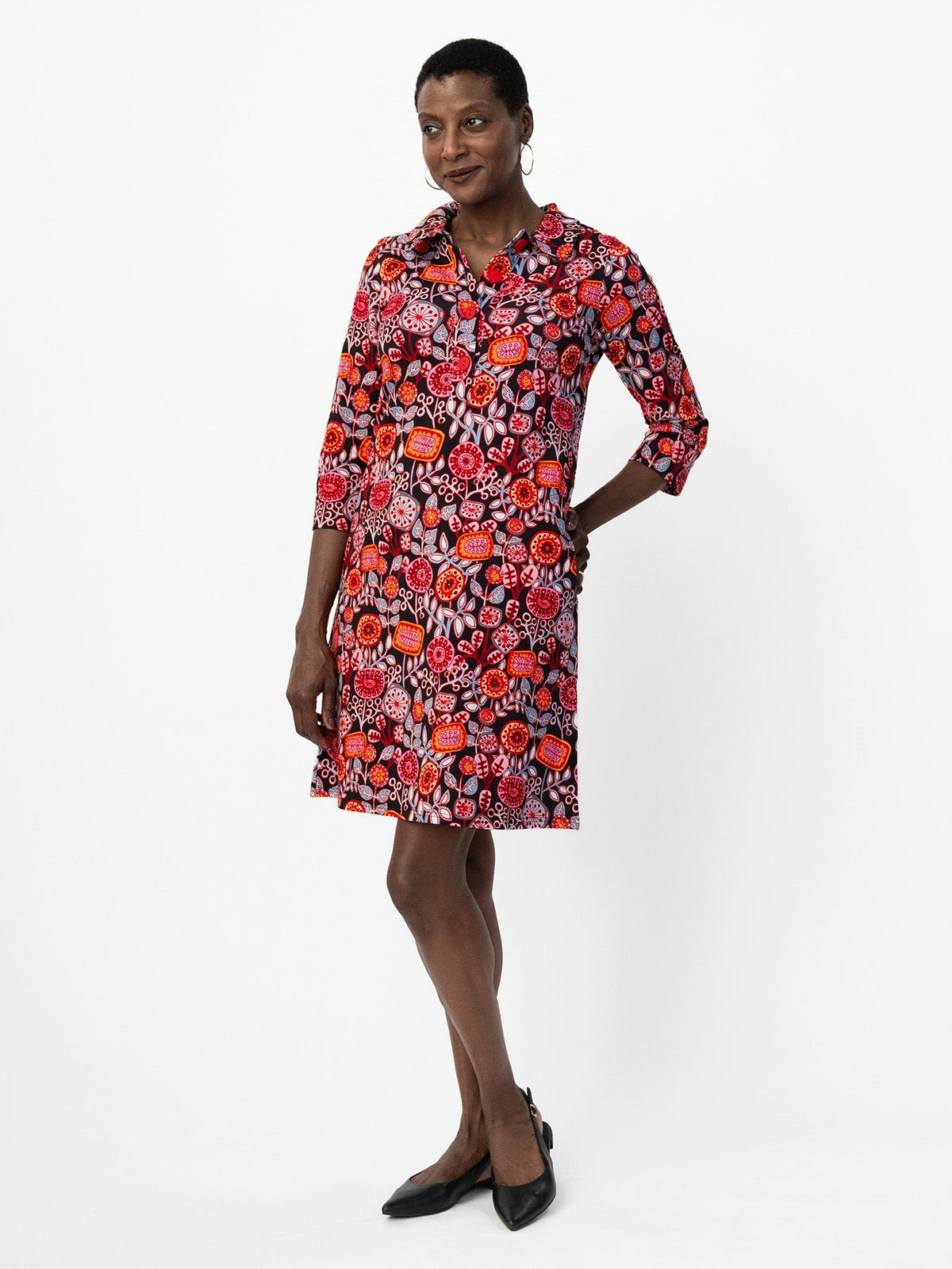 TIPPI dress Petal Pop Red - Lesley Evers-Dress-new-Shop