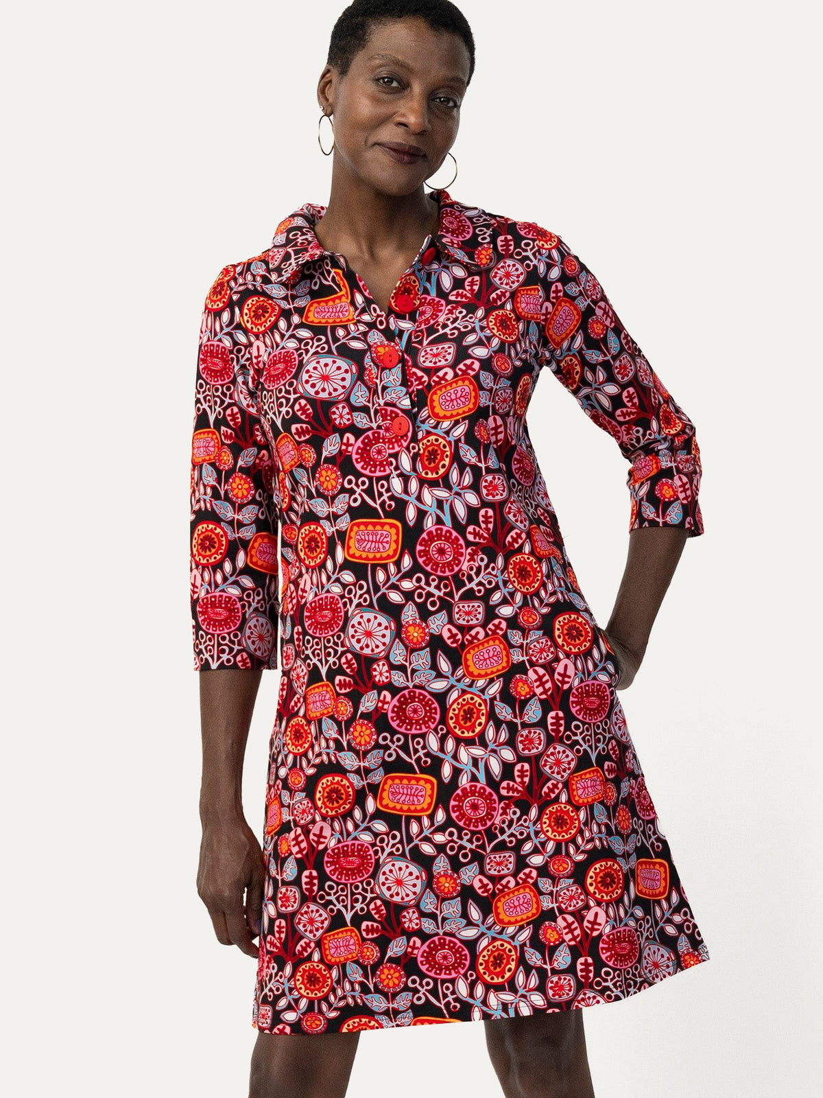 TIPPI dress Petal Pop Red - Lesley Evers-Dress-new-Shop