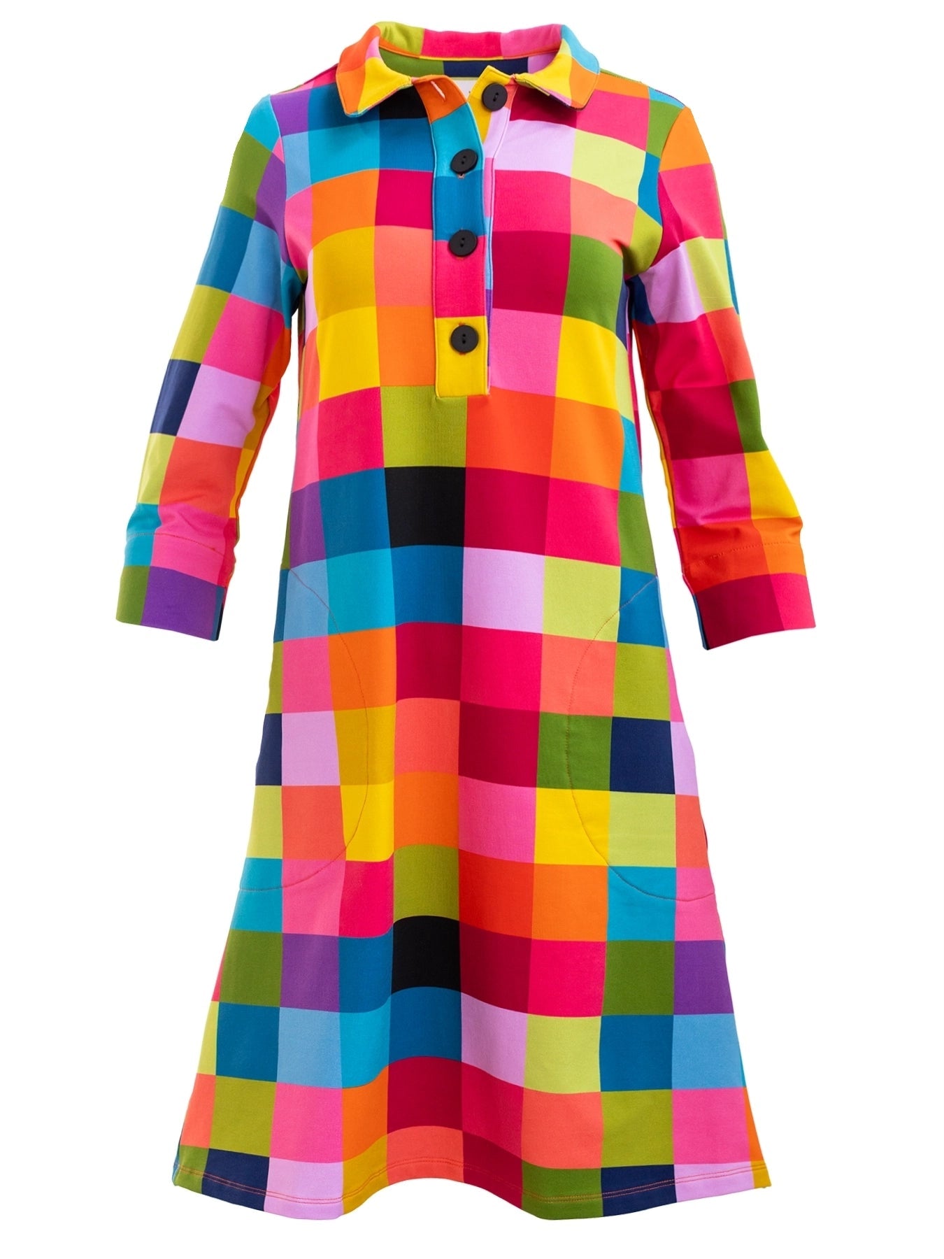 TIPPI dress Plaid Multi - Lesley Evers - Dress - Shop - Shop/All Products