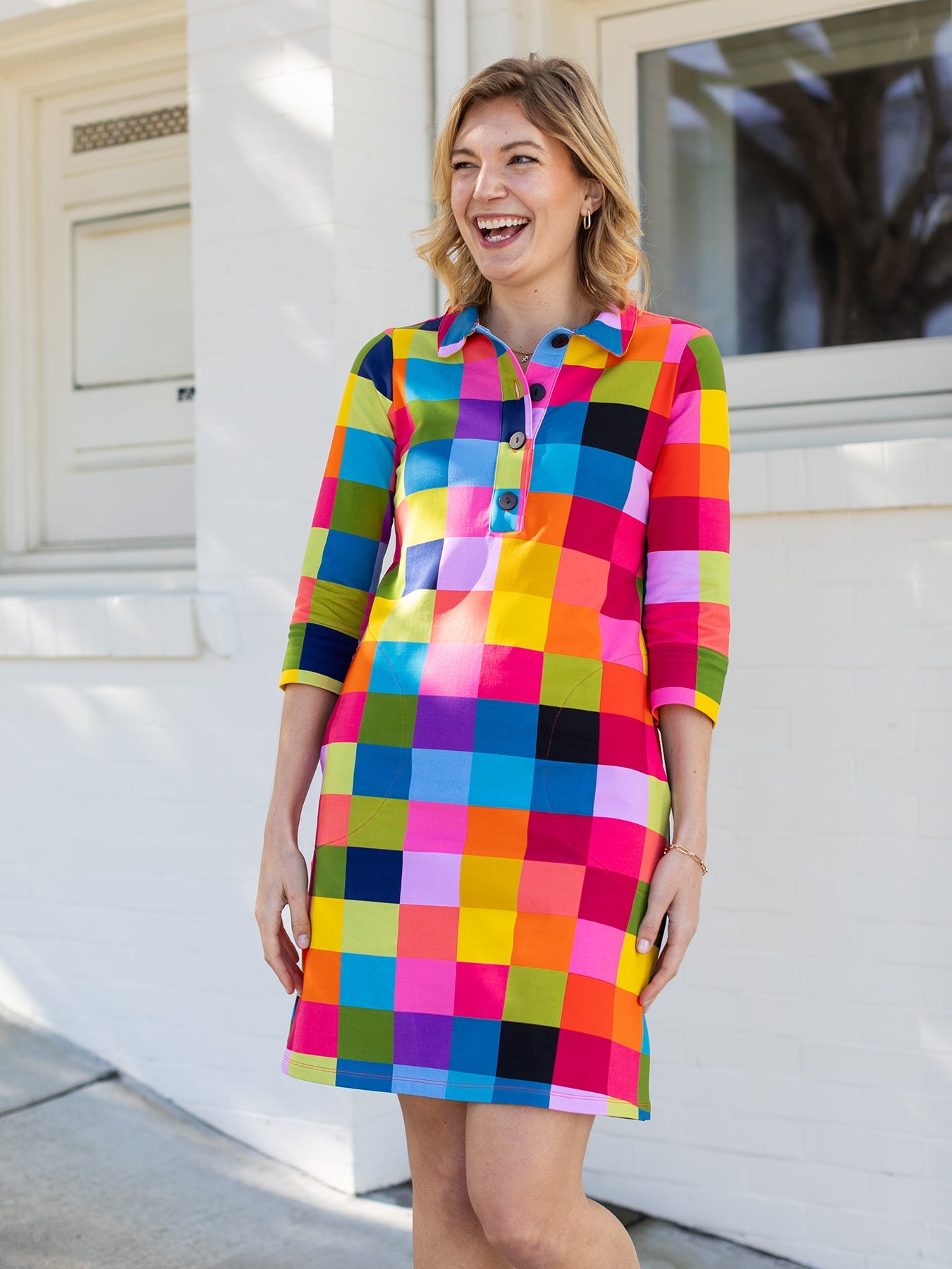TIPPI dress Plaid Multi - Lesley Evers - Dress - new - Shop