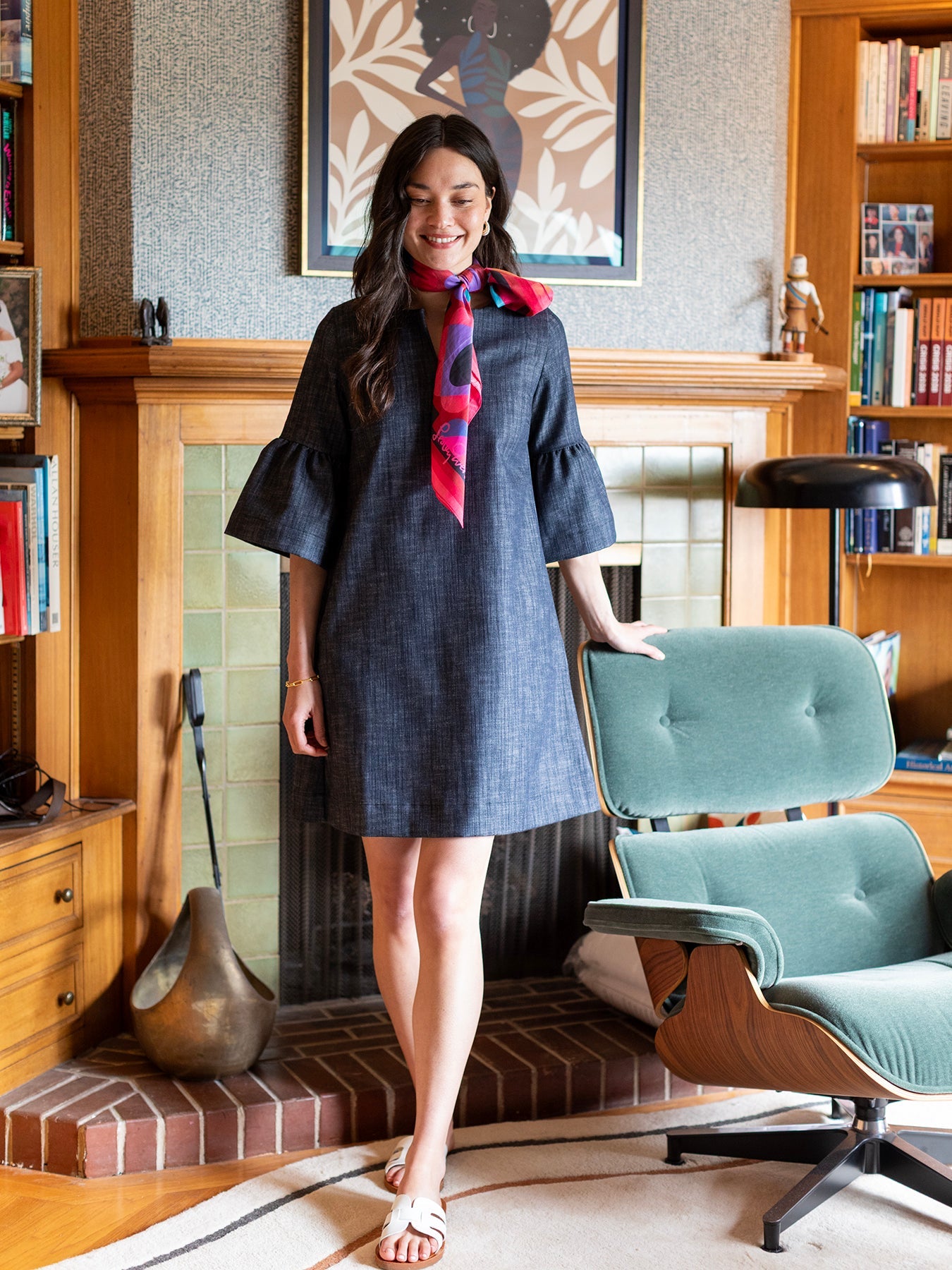 VERA dress Denim - Lesley Evers - Black - black dress - Dress