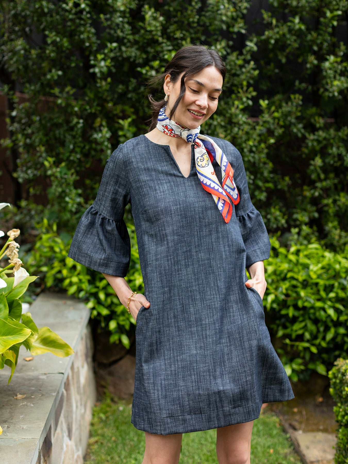 VERA dress Denim - Lesley Evers - Black - black dress - Dress