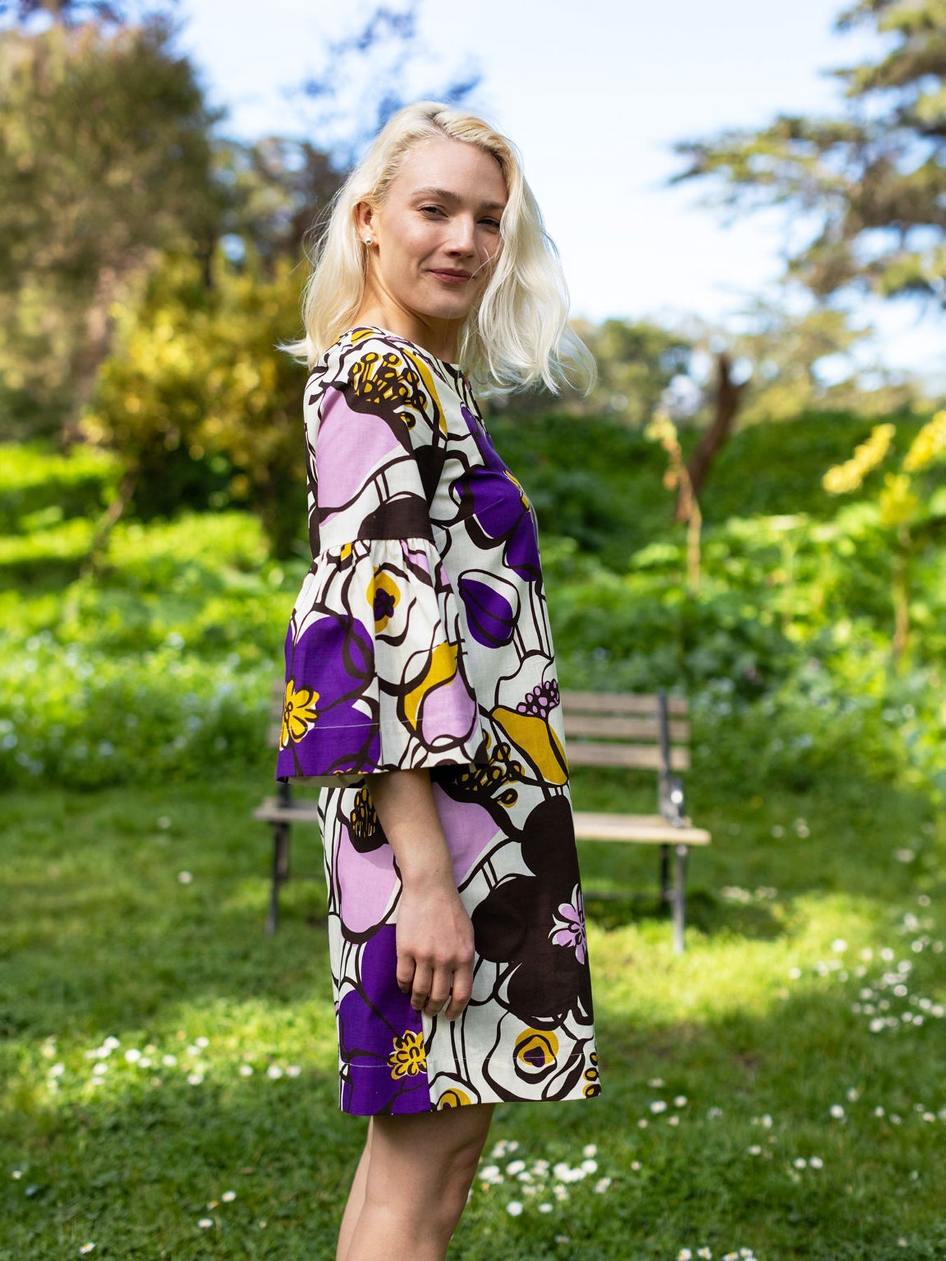 VERA dress Full Bloom Purple - Lesley Evers - Dress - Shop - Shop/All Products