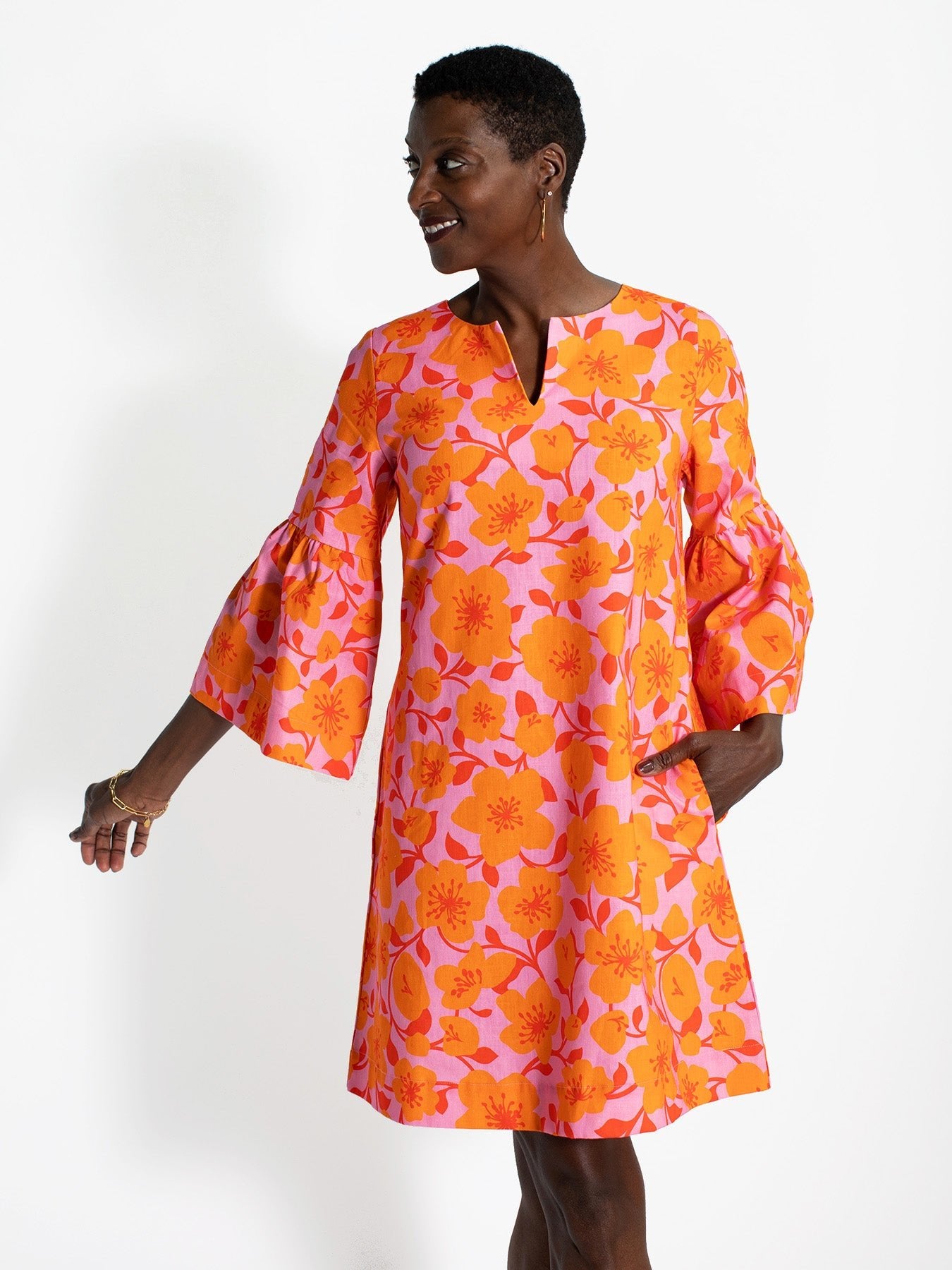 VERA dress Garden Wall Pink - Lesley Evers - Dress - Shop - Shop/All Products