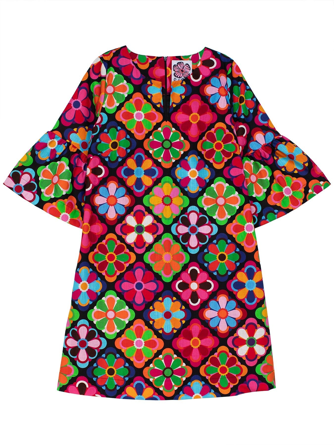 VERA dress Jubilee Multi - Lesley Evers - Black - black dress - Dress