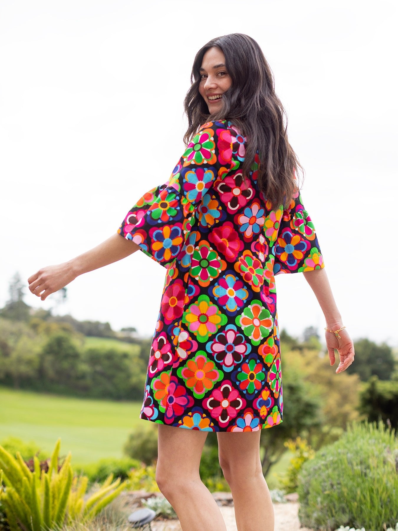 VERA dress Jubilee Multi - Lesley Evers - Black - black dress - Dress