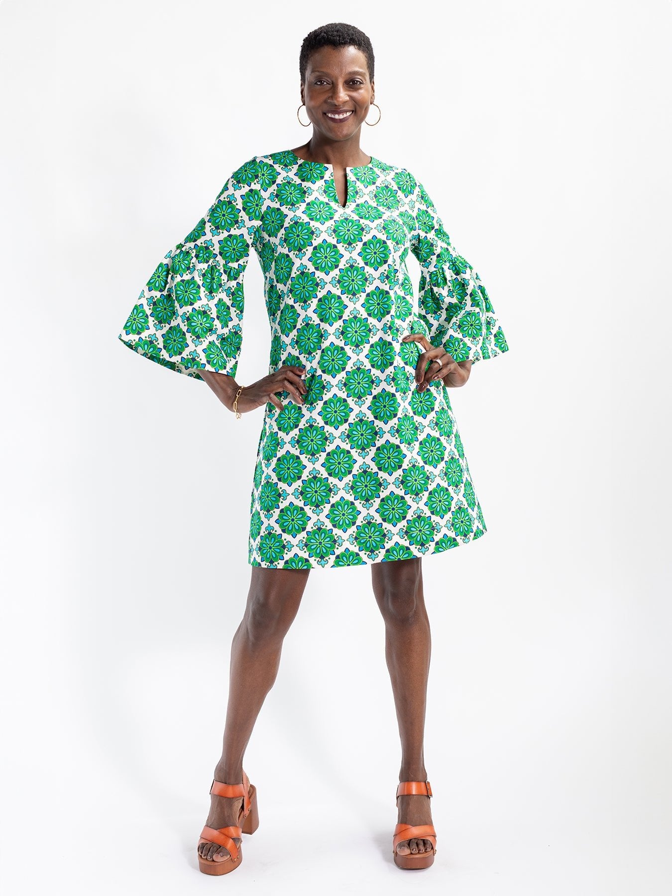 VERA dress Talavera Green - Lesley Evers - Dress - Shop - Shop/All Products