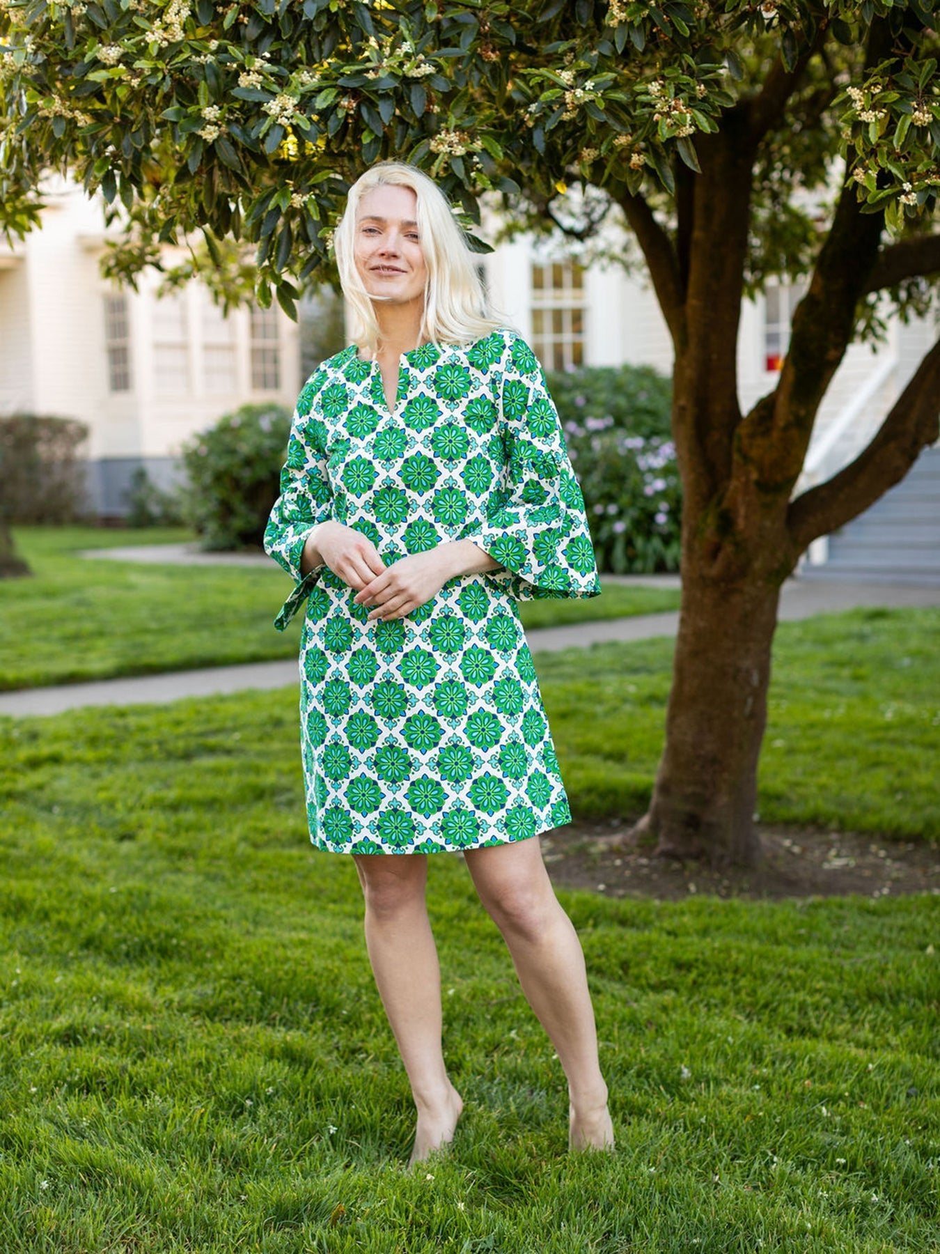 VERA dress Talavera Green - Lesley Evers - Dress - Shop - Shop/All Products